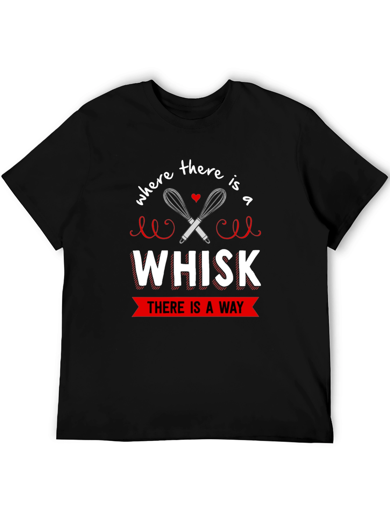 Black Whisk There is a Way Unisex T-Shirt view 5