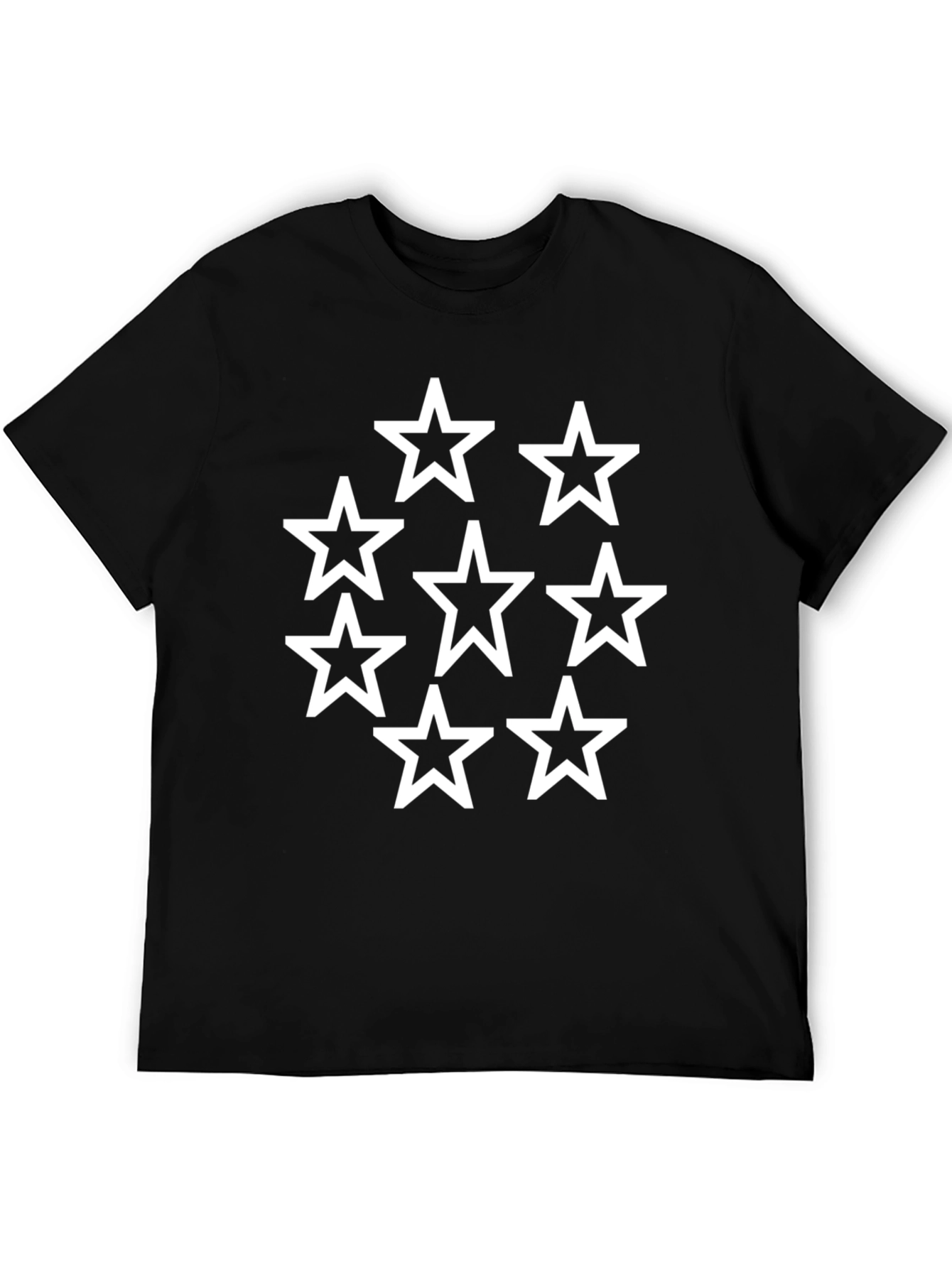 Black Starry Graphic Tee - Classic Black view 5