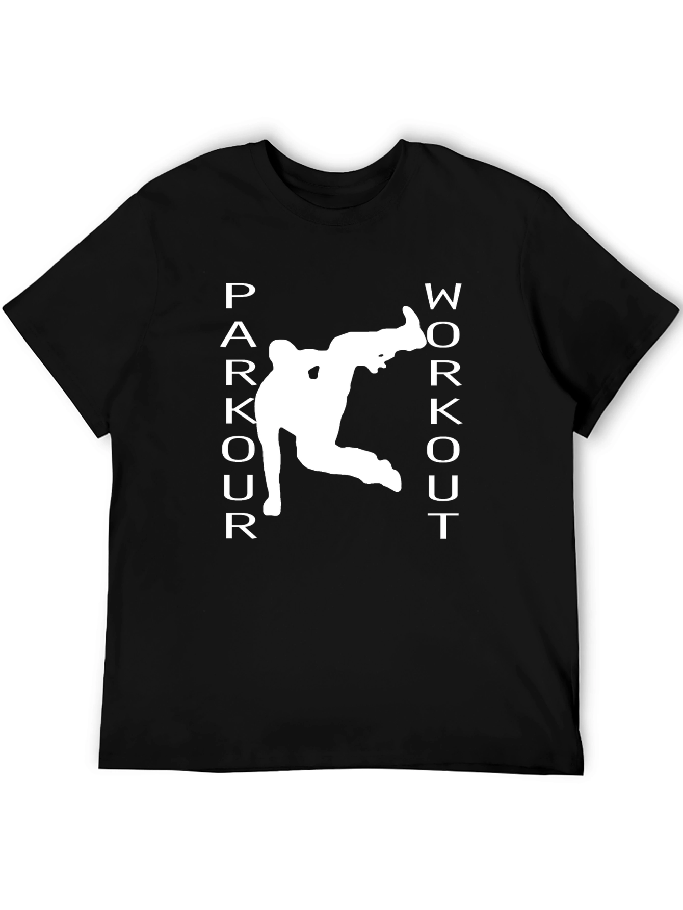 Parkour Workout Graphic Tee - Black Athletic T-Shirt - 5