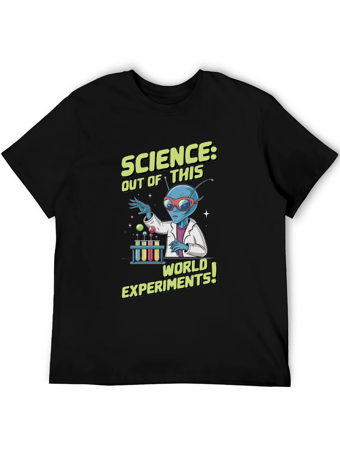 Black Science Alien T-Shirt - Out of this World Experiments view 5