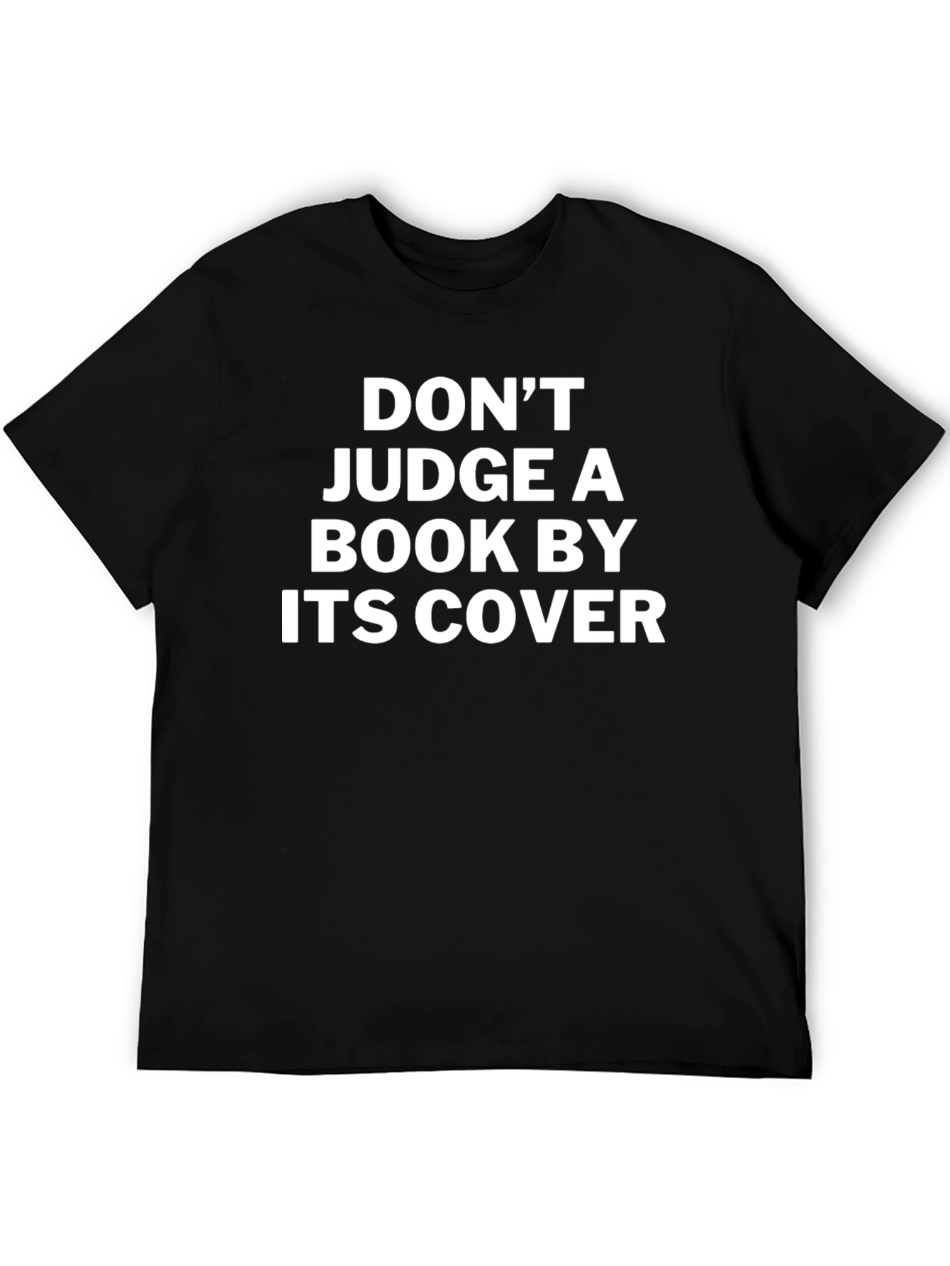 Black Don't Judge a Book By Its Cover Graphic T-Shirt view 5