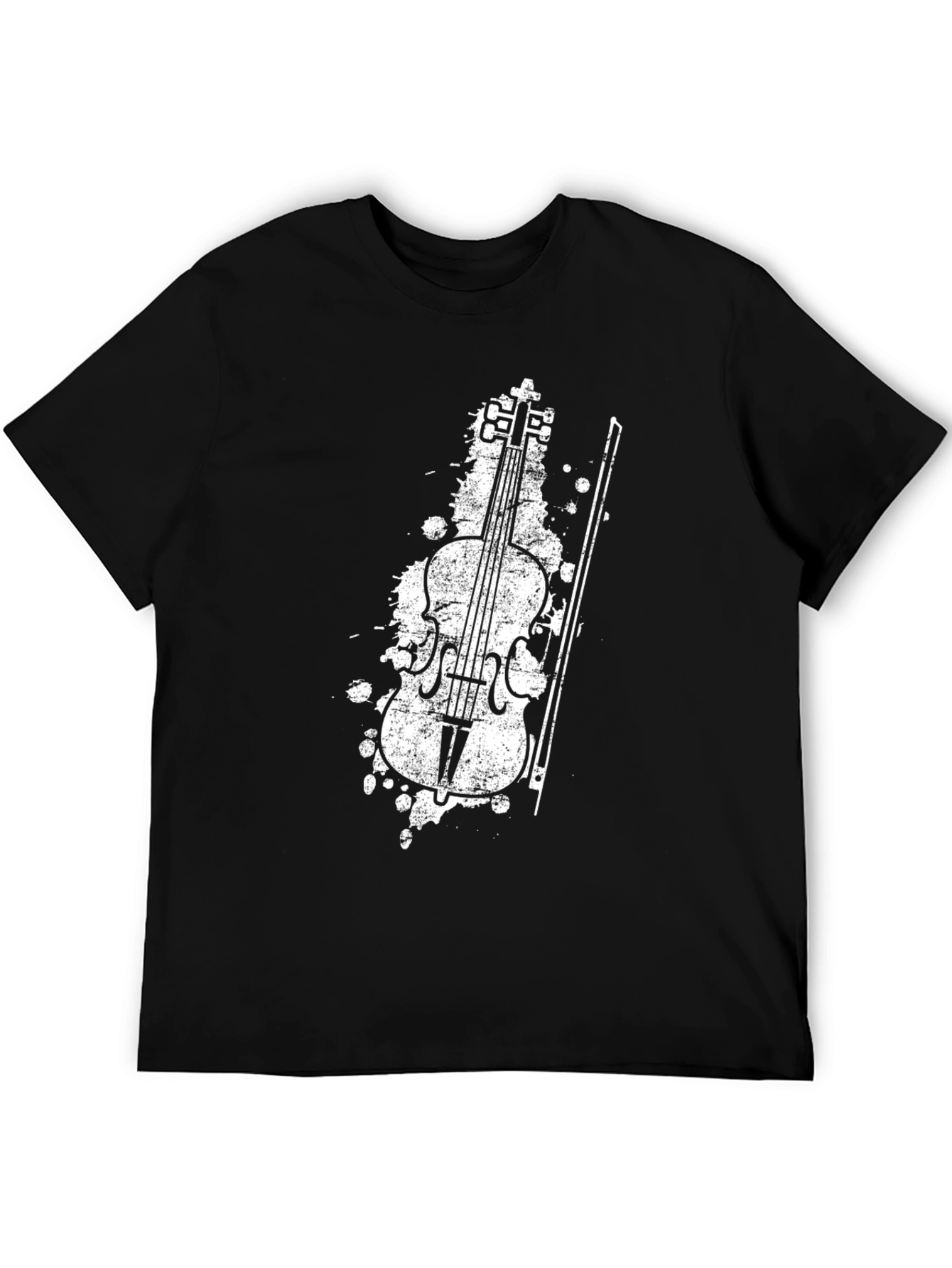 Black Violin Grunge Graphic Tee - Black view 5