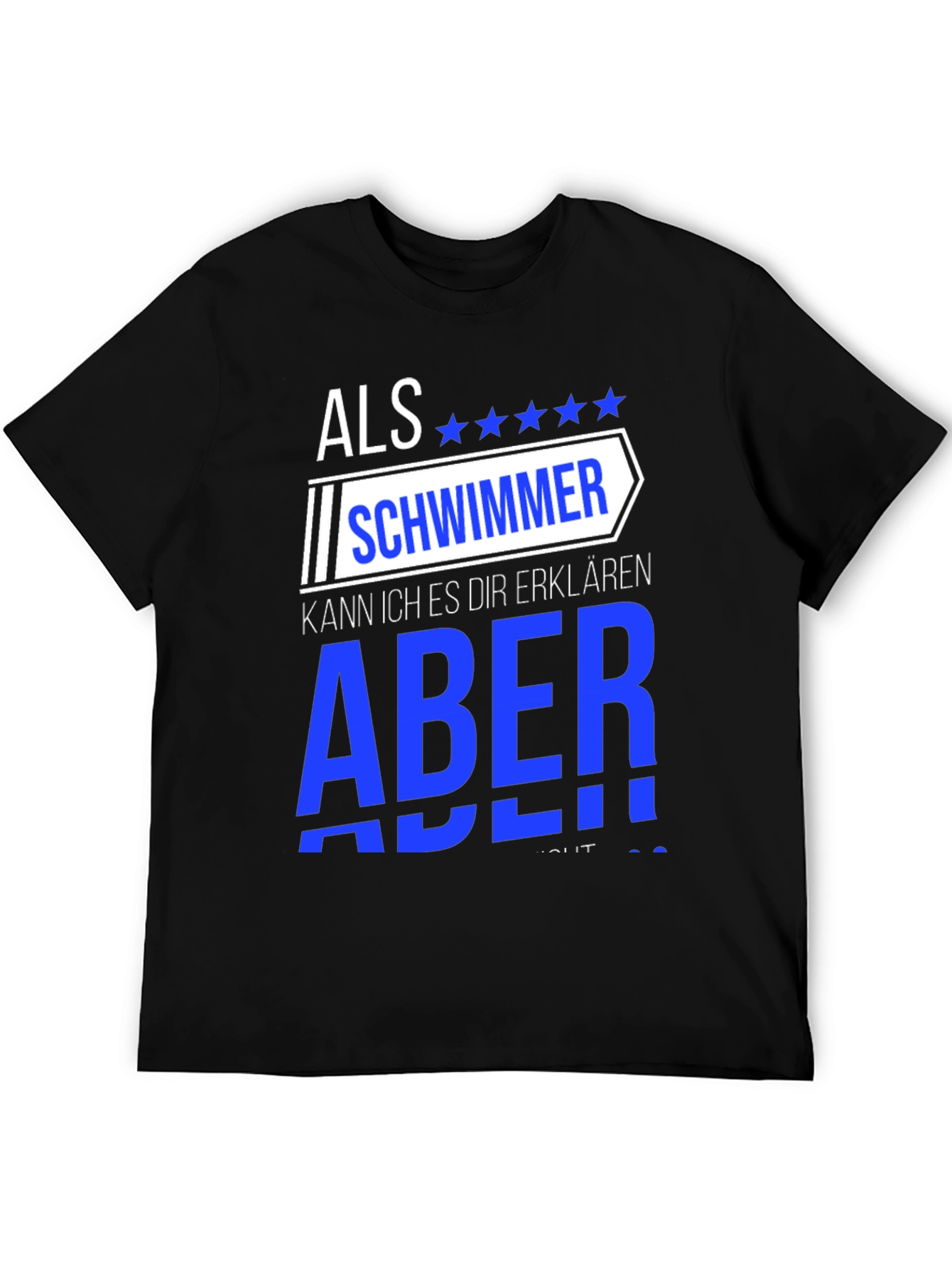 Black Funny Swimmer T-Shirt - Als Schwimmer view 5