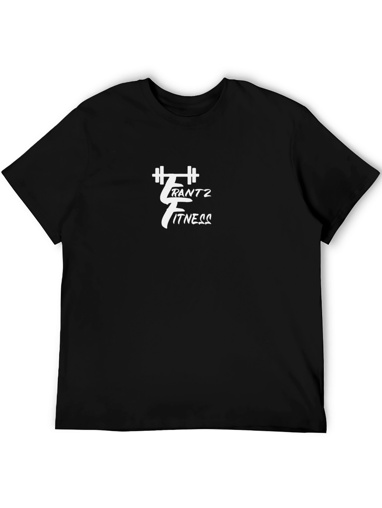 Black Men's Black "Frantz Fitness" Graphic T-Shirt view 5