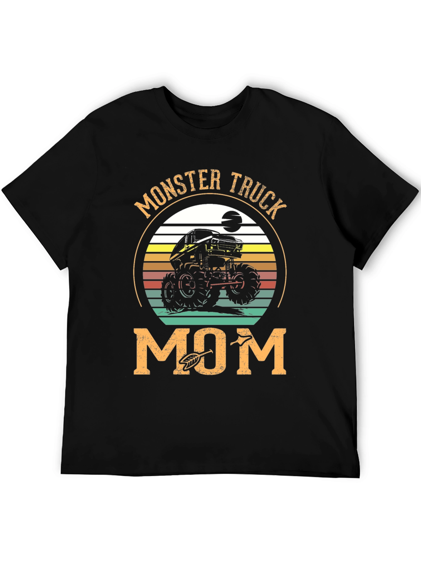 Black Monster Truck Mom T-Shirt - Off Road Graphic Tee view 5