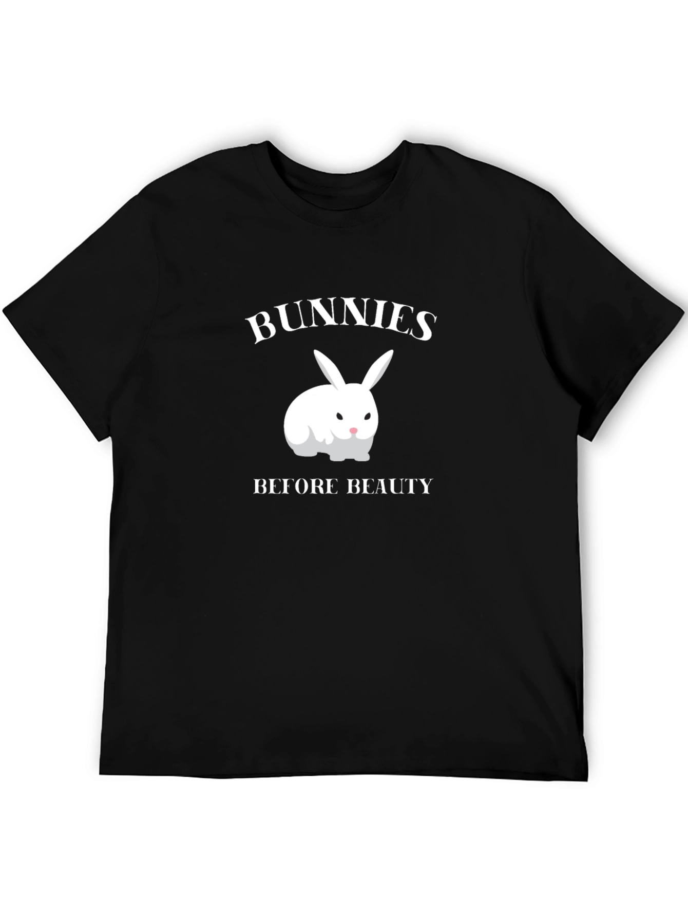 Black Bunnies Before Beauty Graphic T-Shirt view 5