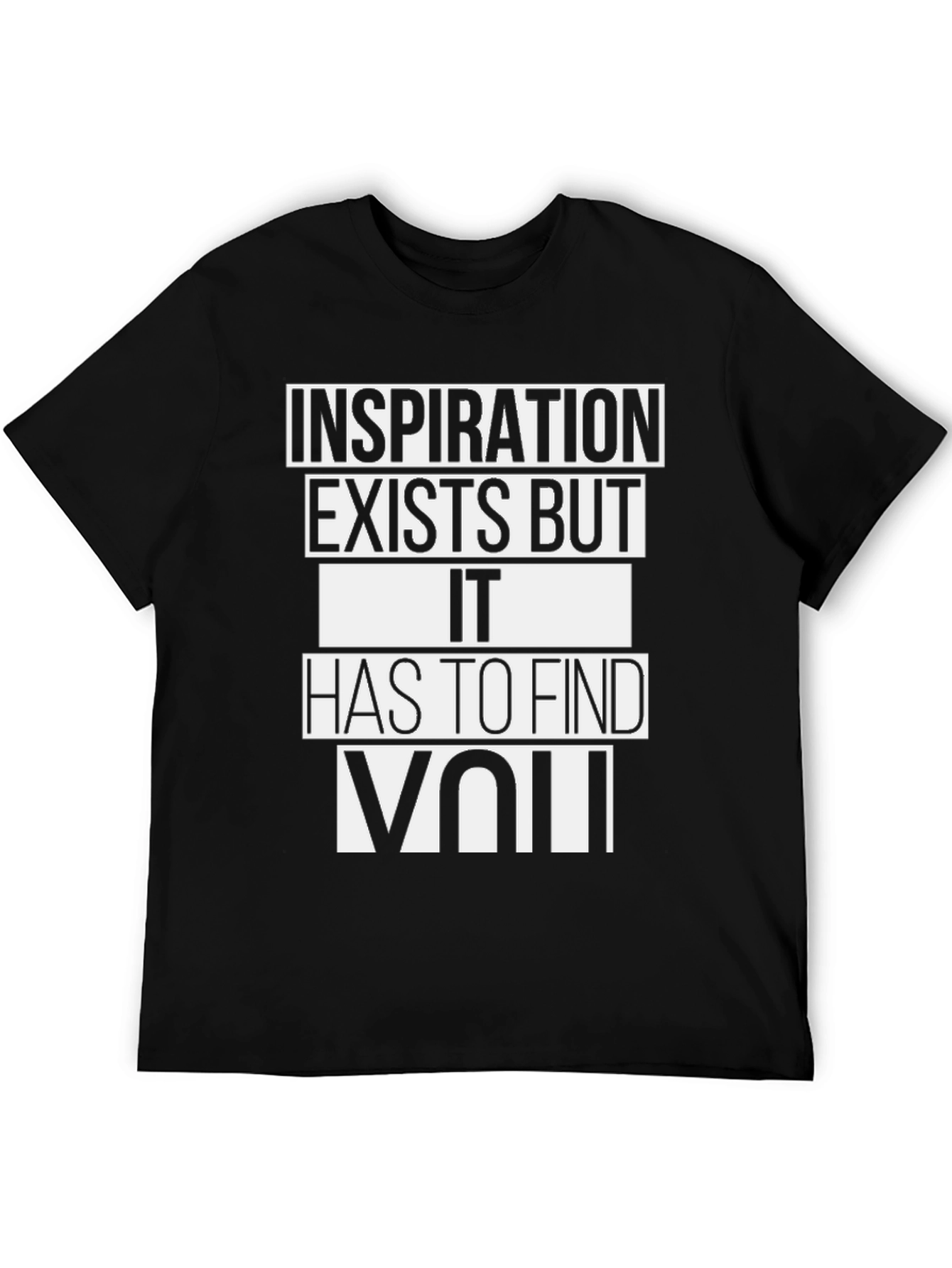 Black Inspiration Graphic Tee - Black Crew Neck view 5