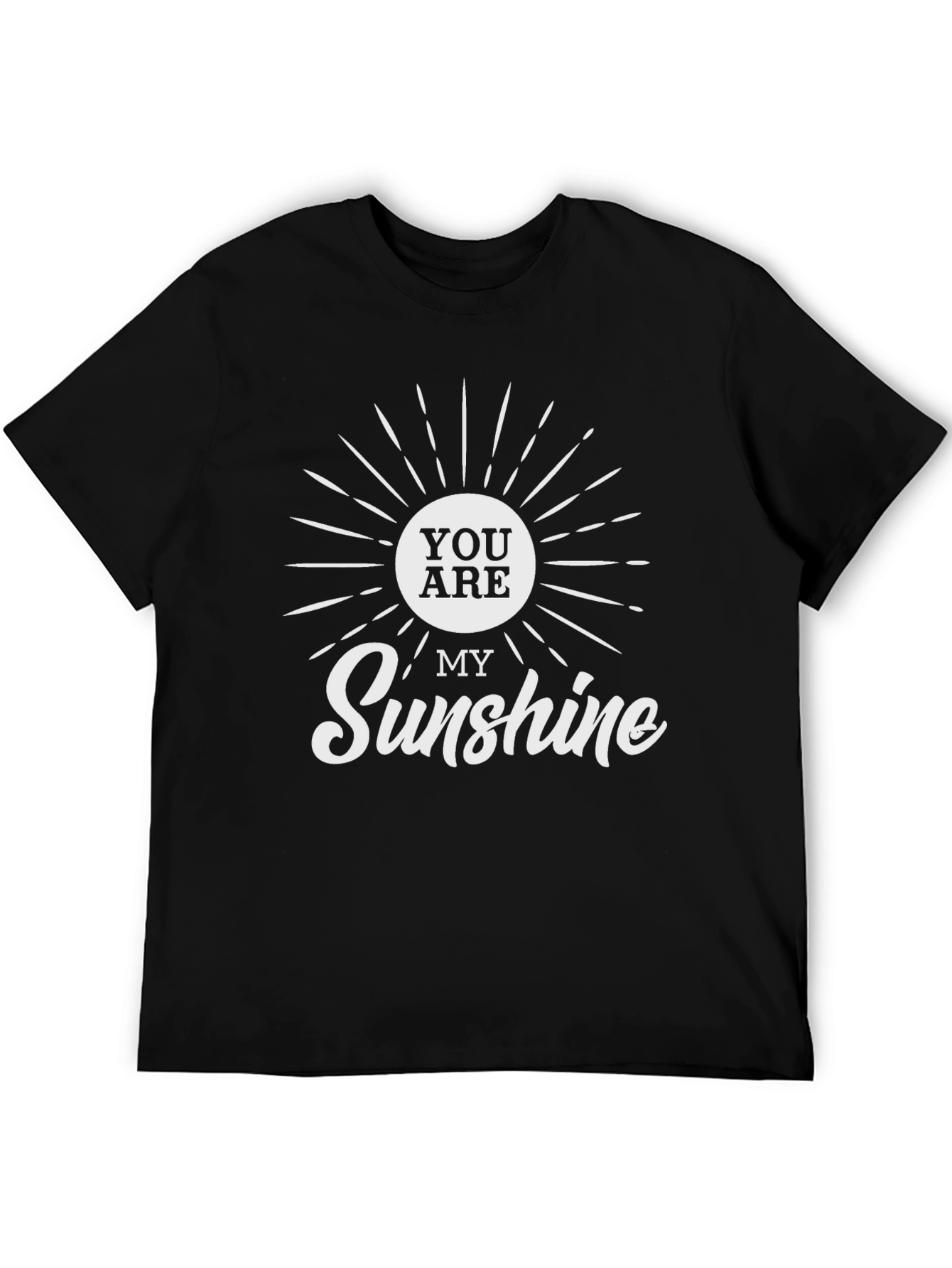 Black You Are My Sunshine Graphic Tee - Black view 5