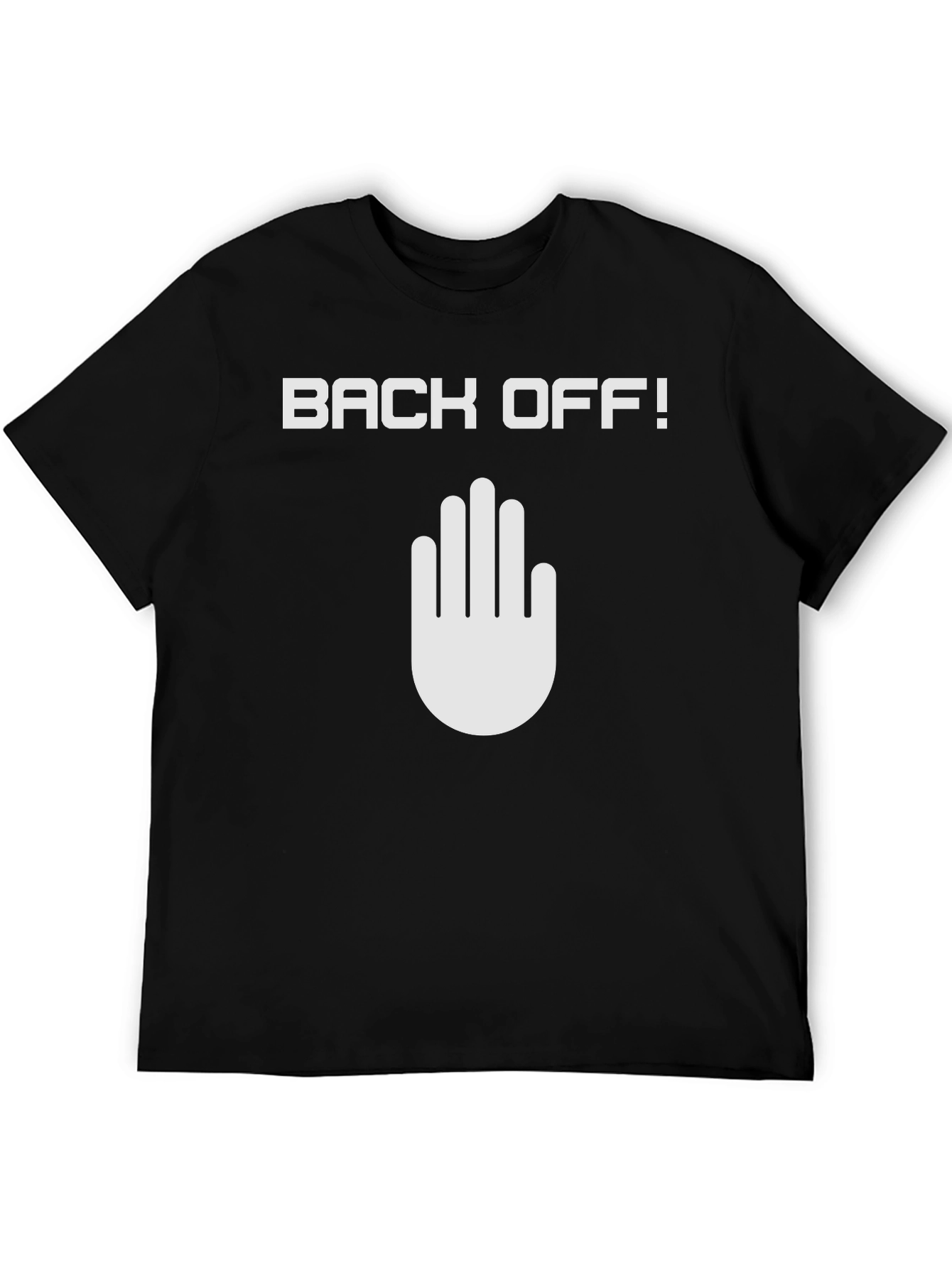 Black Back Off Graphic Tee - Cool & Casual view 5