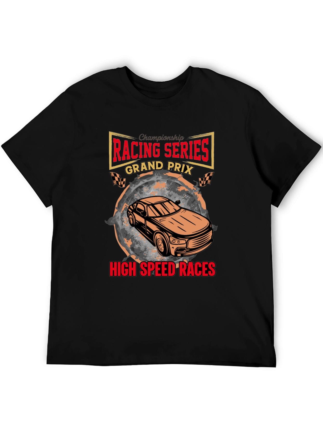 Black Racing Series Grand Prix T-Shirt view 5
