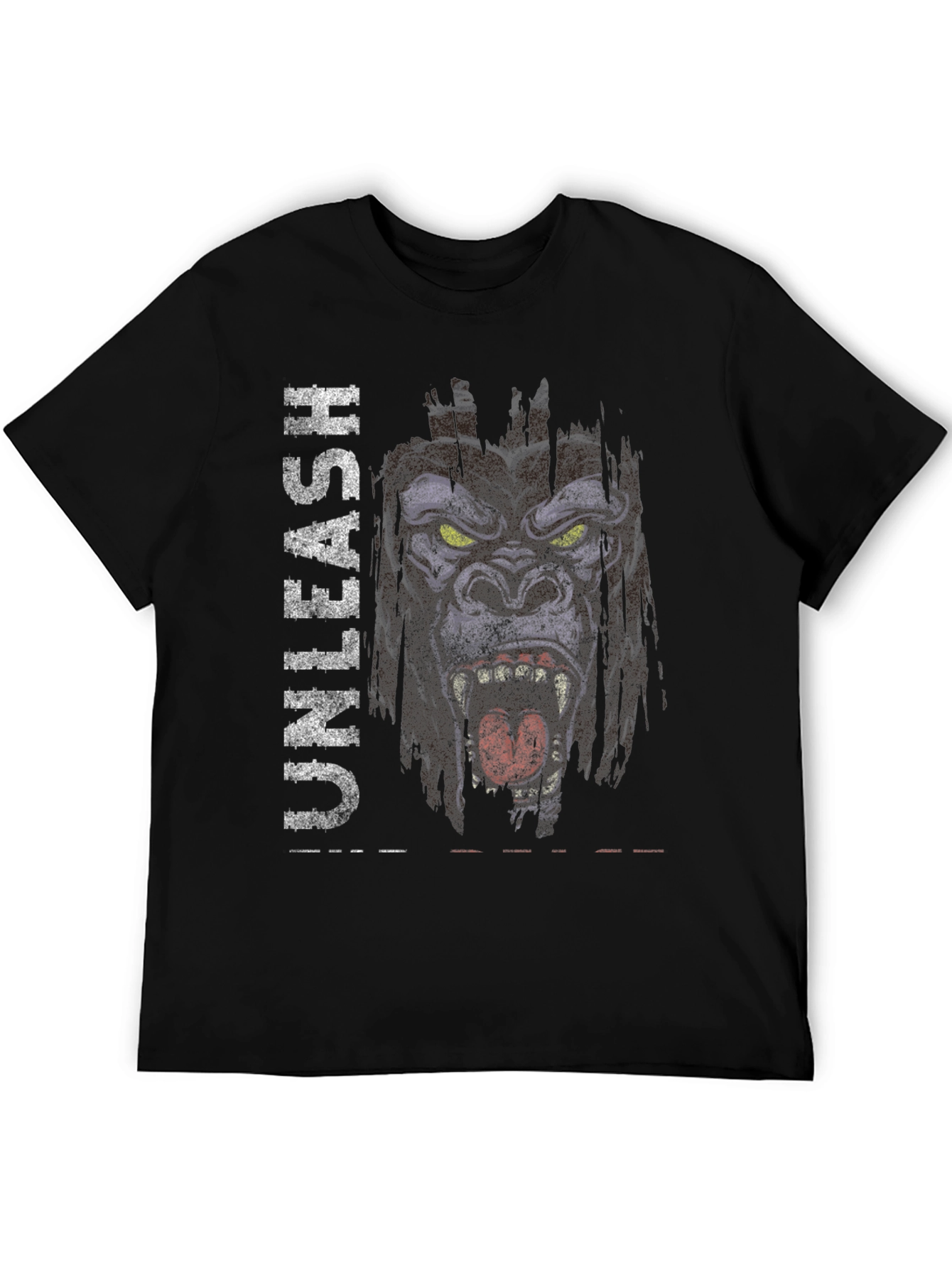 Black Unleash Gorilla Graphic T-Shirt - Bold Statement Tee view 5