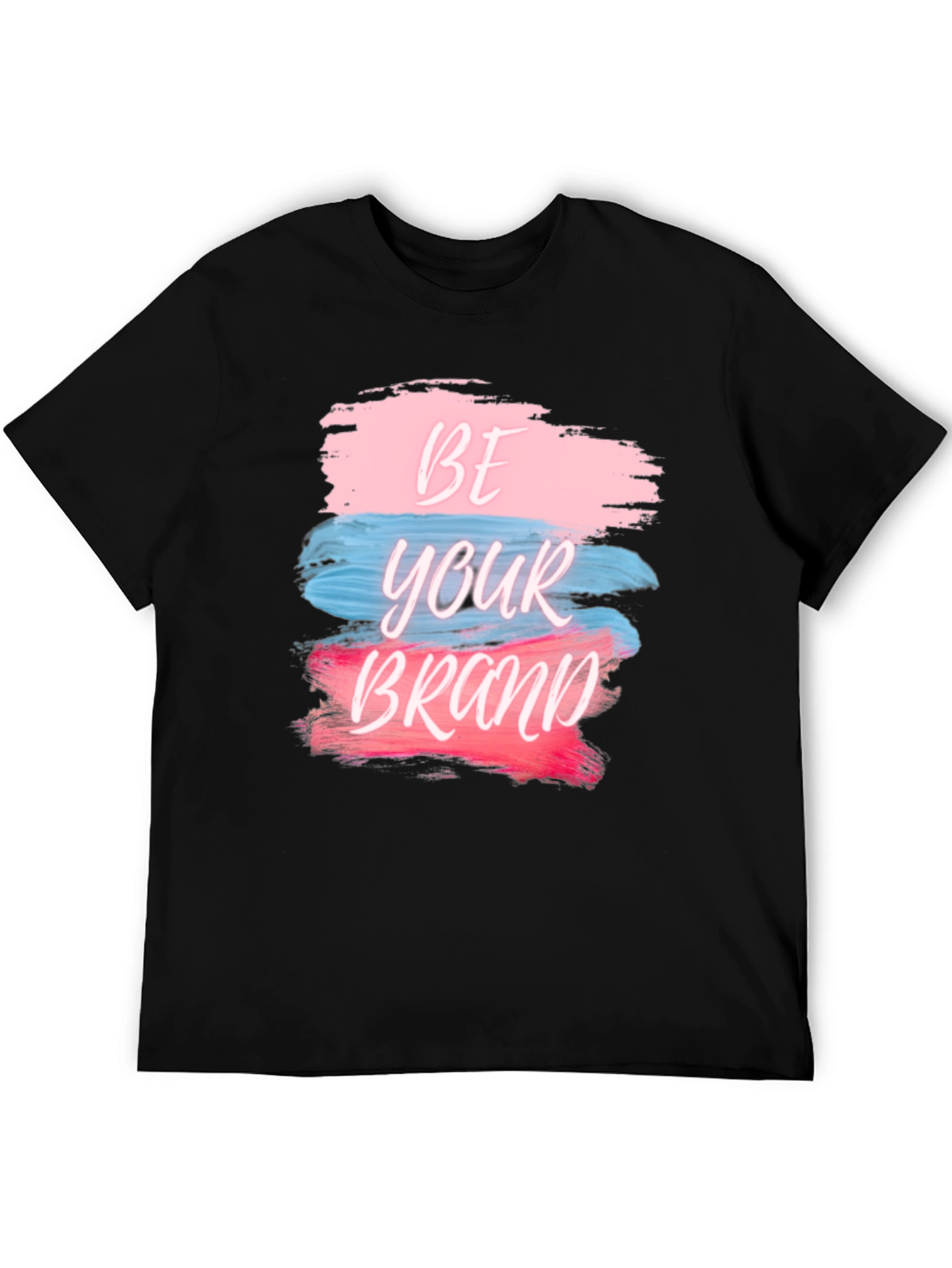 Black Be Your Brand Graphic Tee - Stylish Cotton Blend view 5