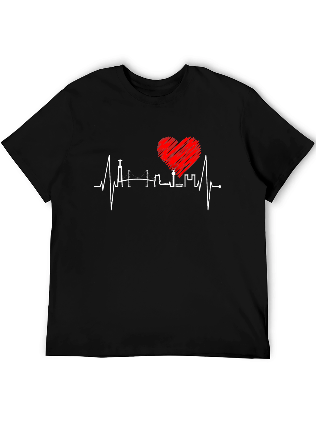 Lisbon Heartbeat T-Shirt - City Love Tee - 5