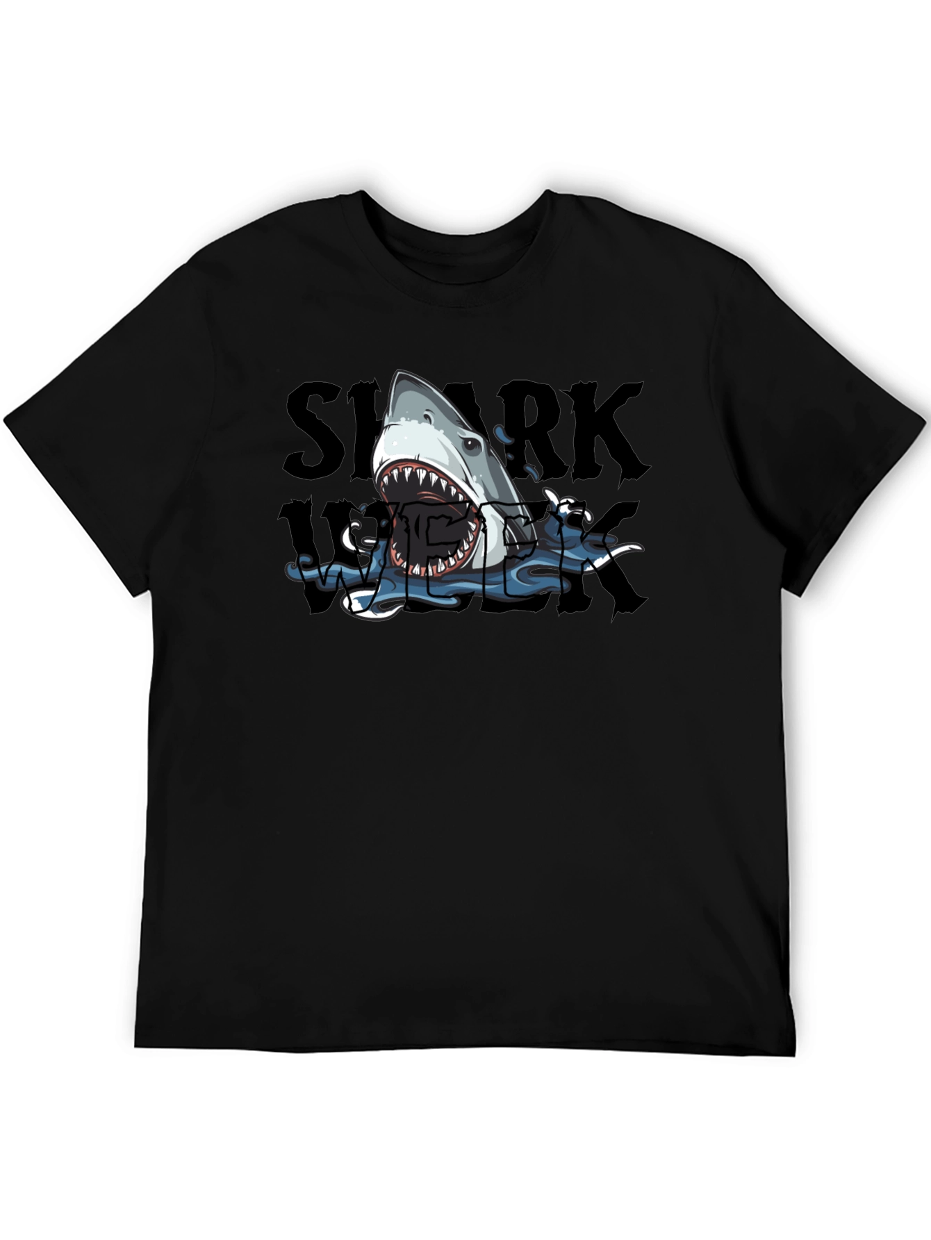 Black Shark Week Graphic Print Tee view 5