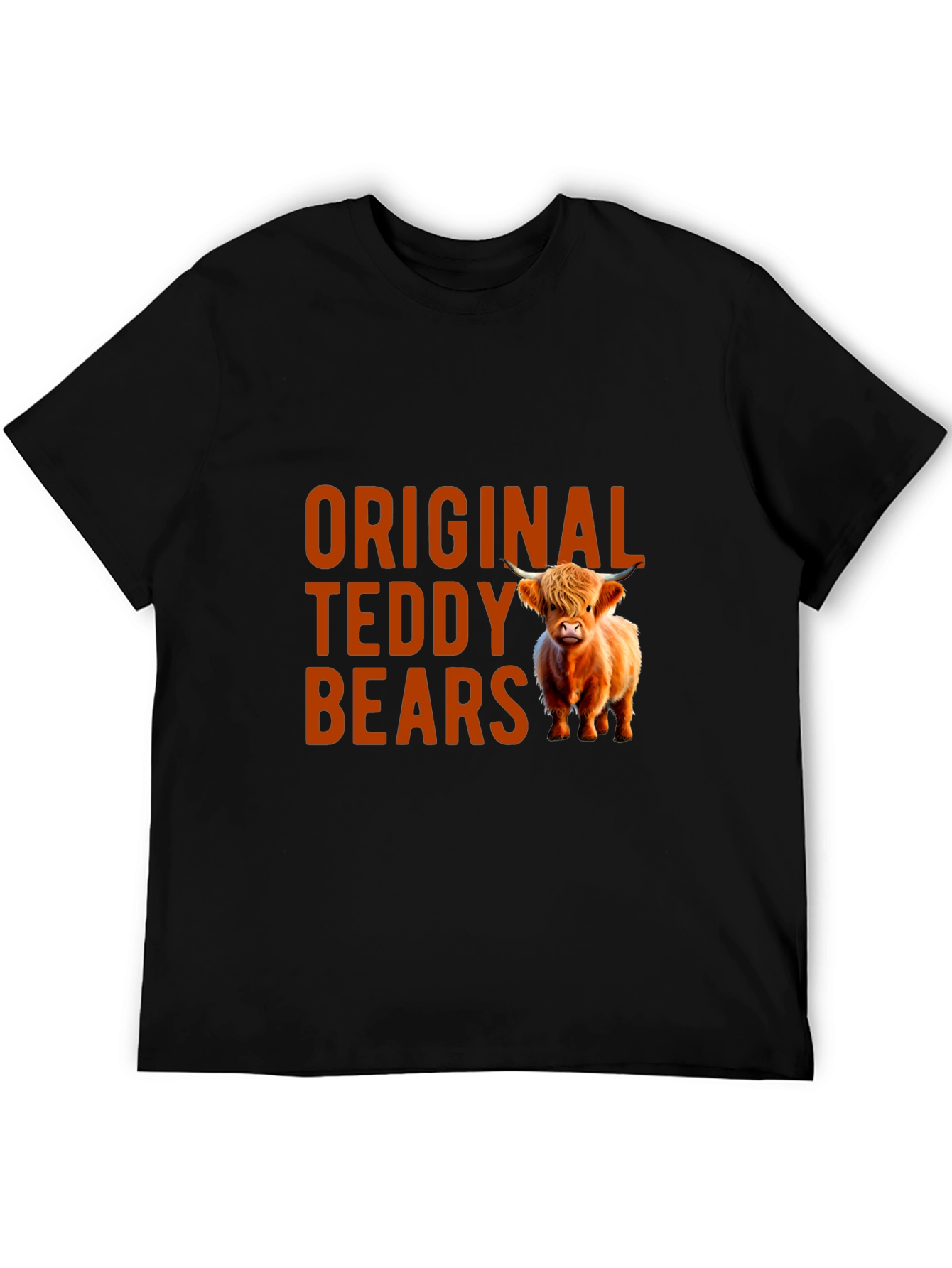 Black Original Teddy Bears Novelty Graphic T-Shirt view 5
