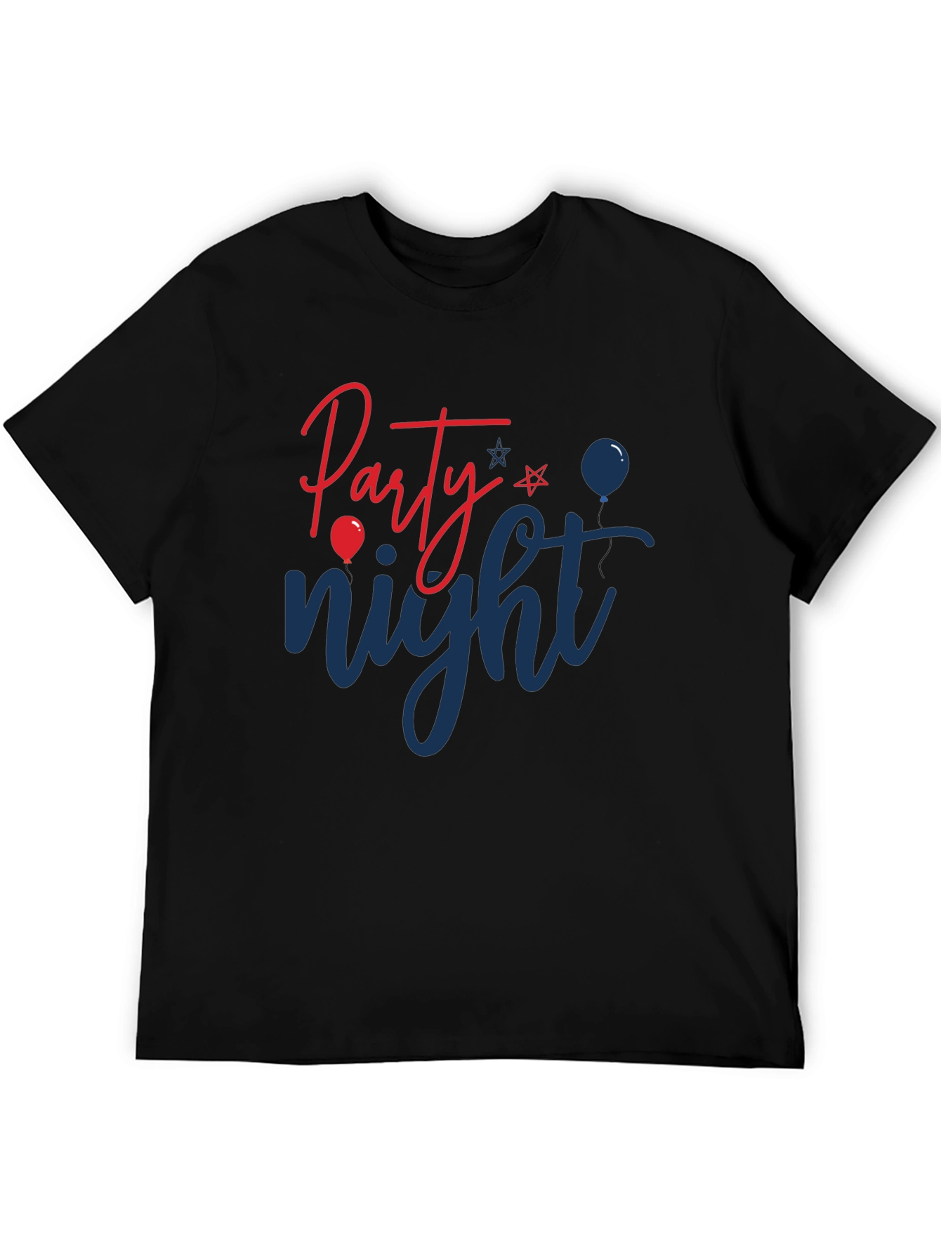 Black Party Night Graphic Print T-Shirt view 5