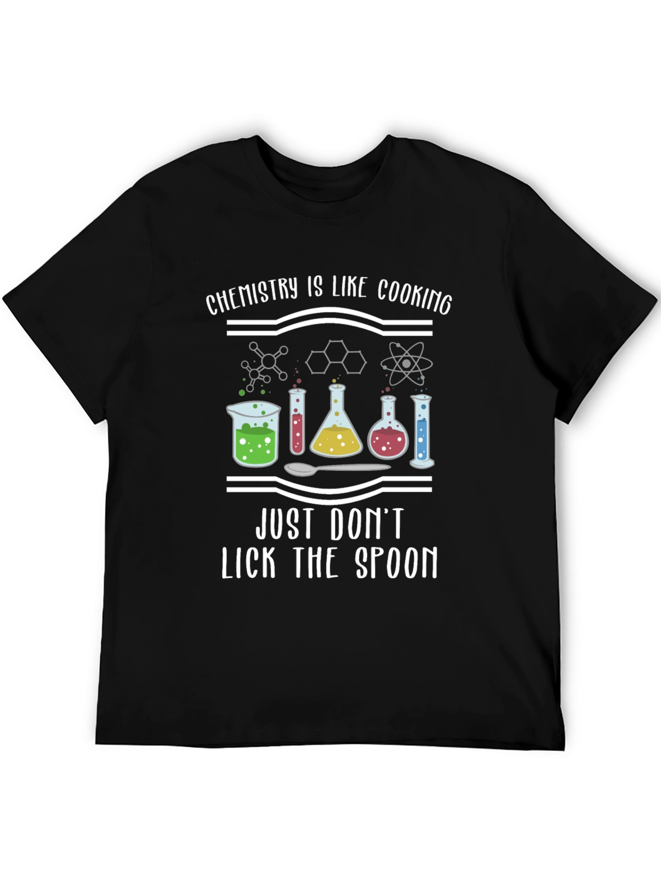 Black Chemistry Cooking T-Shirt - Funny Science Tee view 5