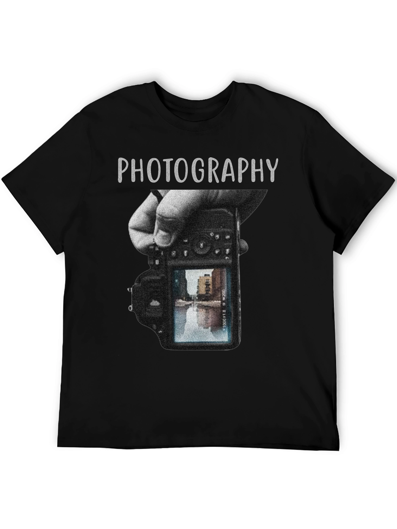 Black Photography Graphic Tee - Camera Enthusiast Shirt view 5