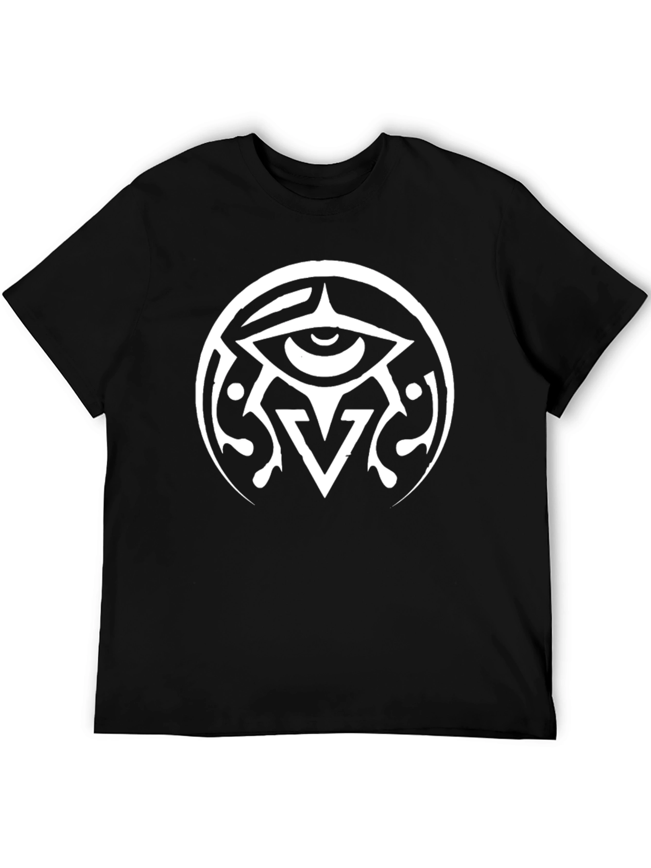 Black Eye Symbol Graphic Black T-Shirt view 5