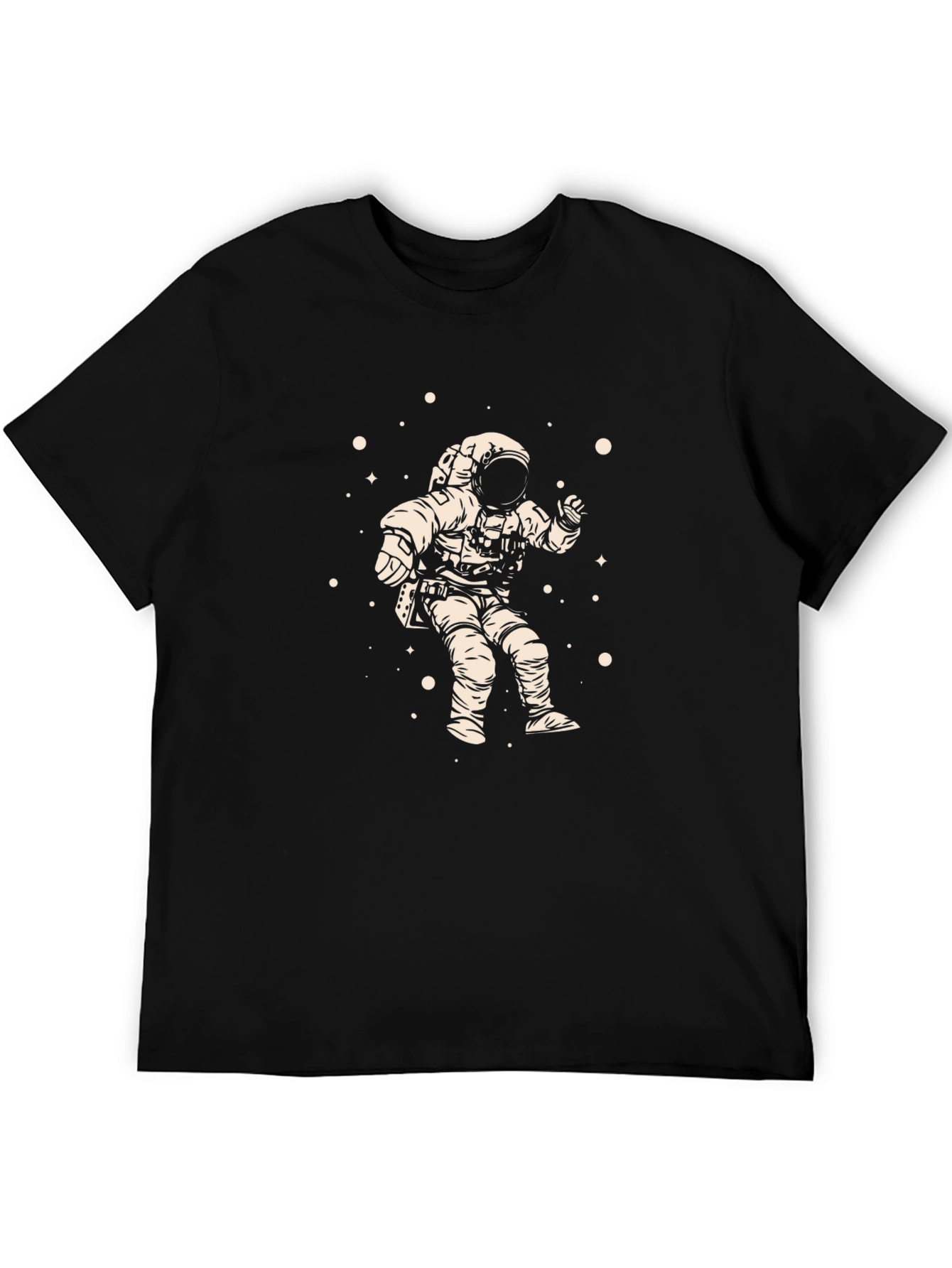 Black Astronaut Graphic Black Tee - Explore the Universe view 5