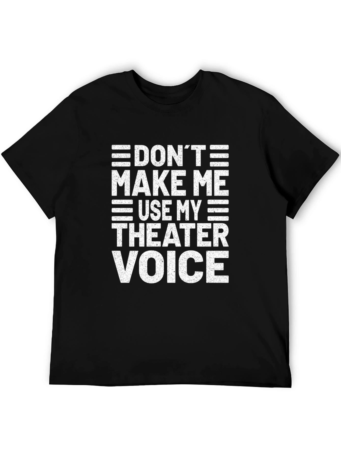 Black Theater Voice T-Shirt - Funny Drama Actor Tee view 5