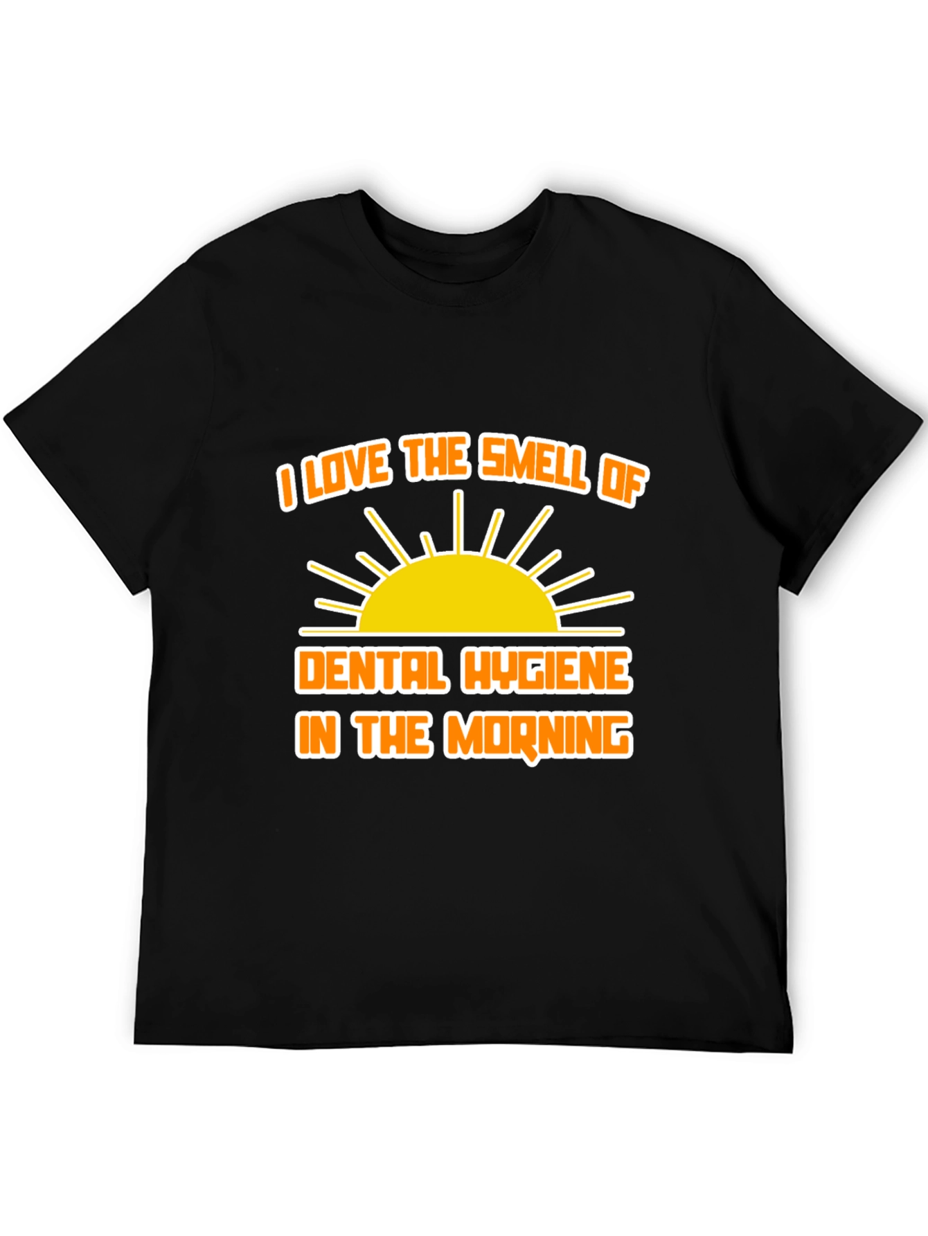 Black Dental Hygiene Morning Smell T-Shirt view 5