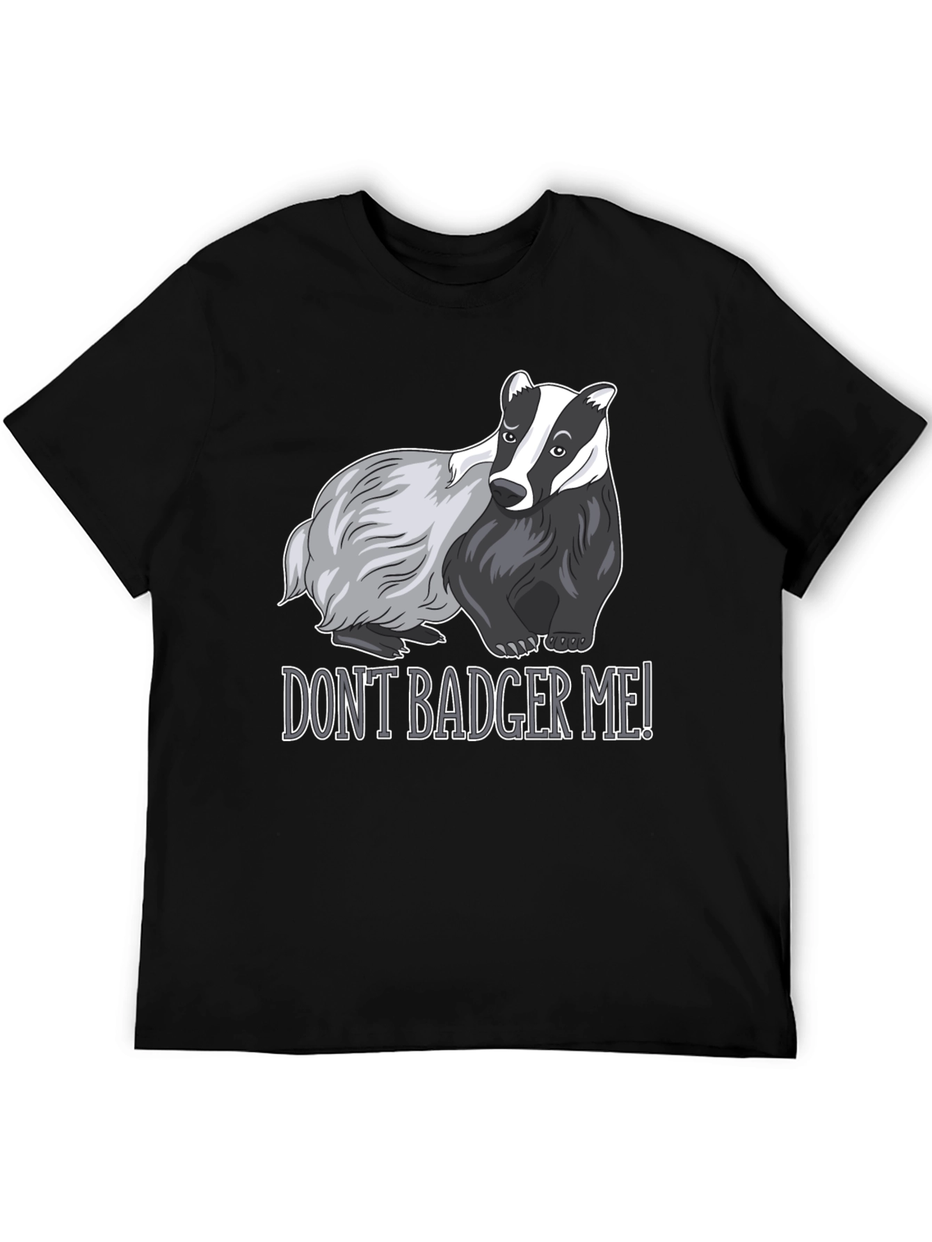 Black Don't Badger Me! Graphic Tee view 5