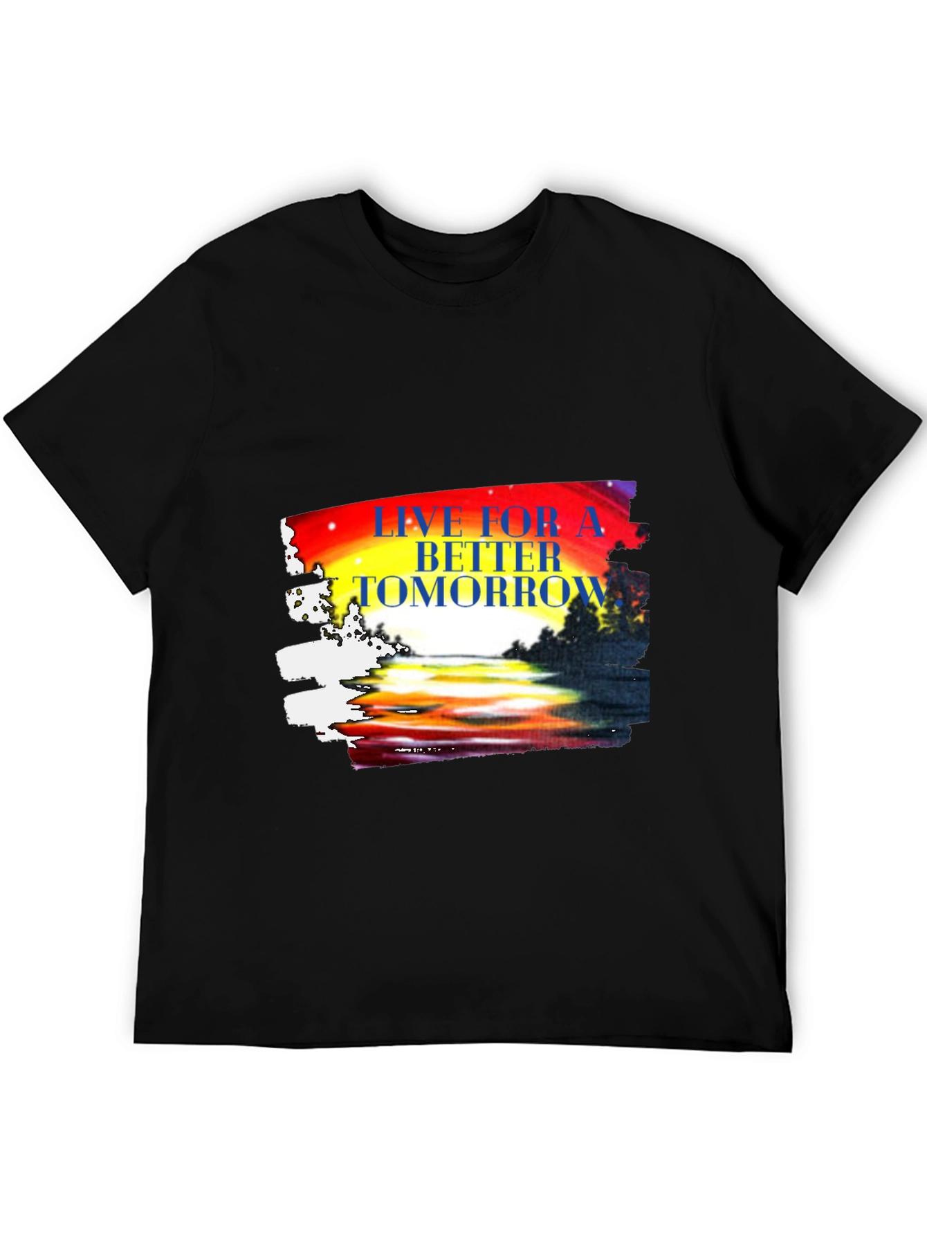 Black Live for a Better Tomorrow Graphic T-Shirt view 5