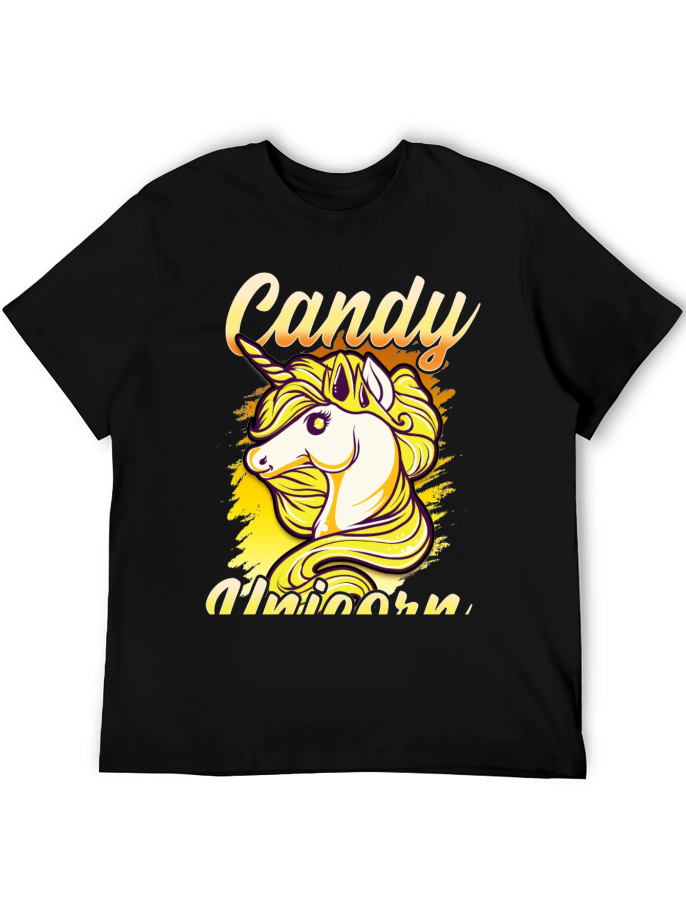 Black Candy Unicorn Black T-Shirt view 5