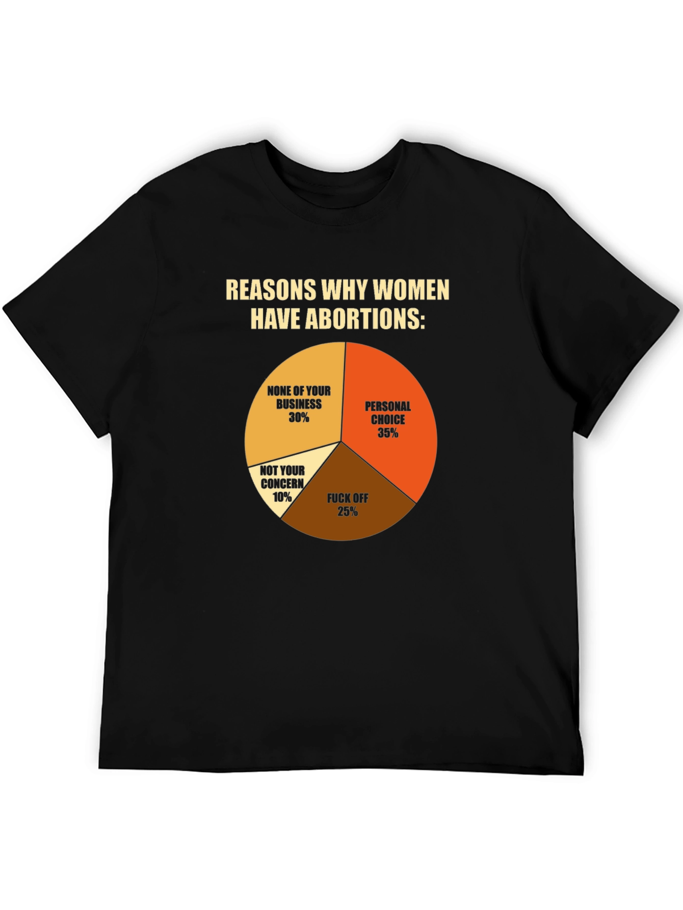 Black Reasons Why Women Have Abortions T-Shirt view 5