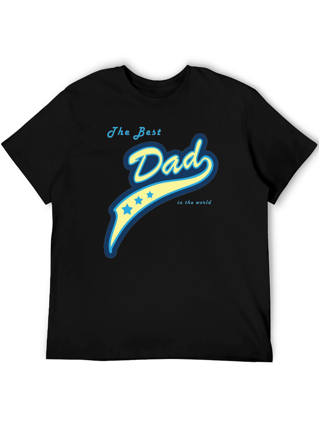 Black Best Dad Ever Graphic Tee - Comfortable Fit view 5