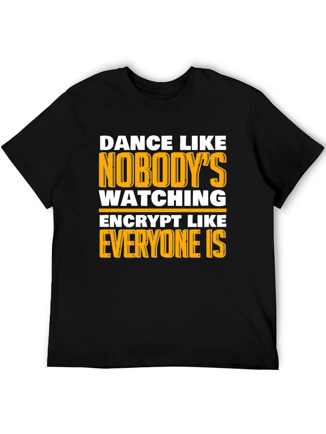 Black Dance Like Nobody's Watching Graphic T-Shirt view 5