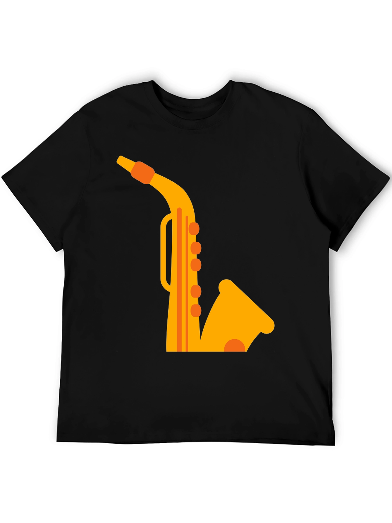Black Black Saxophone Graphic Tee view 5