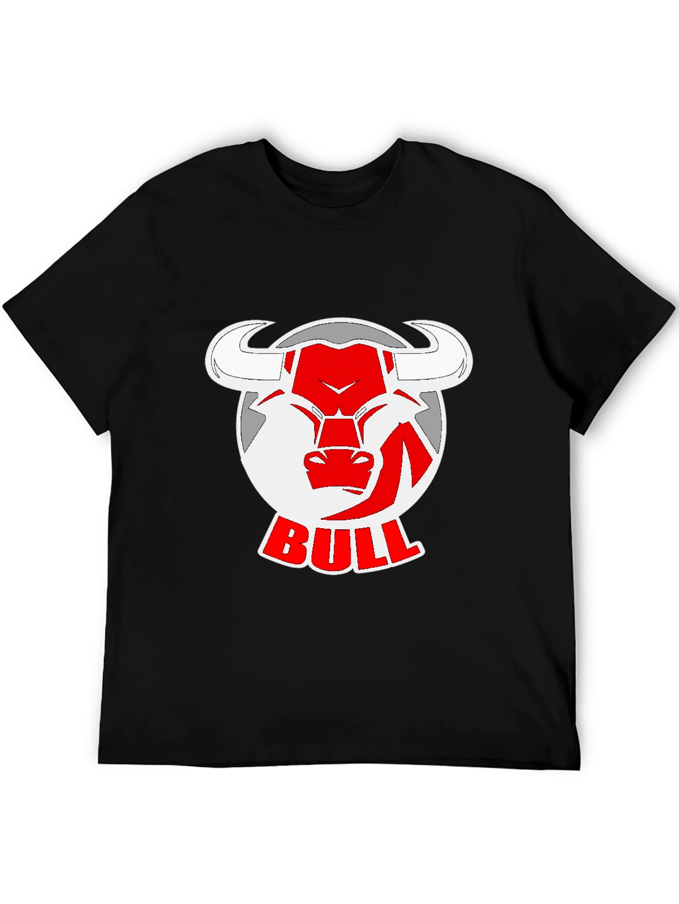 Black Bull Logo Black T-Shirt view 5