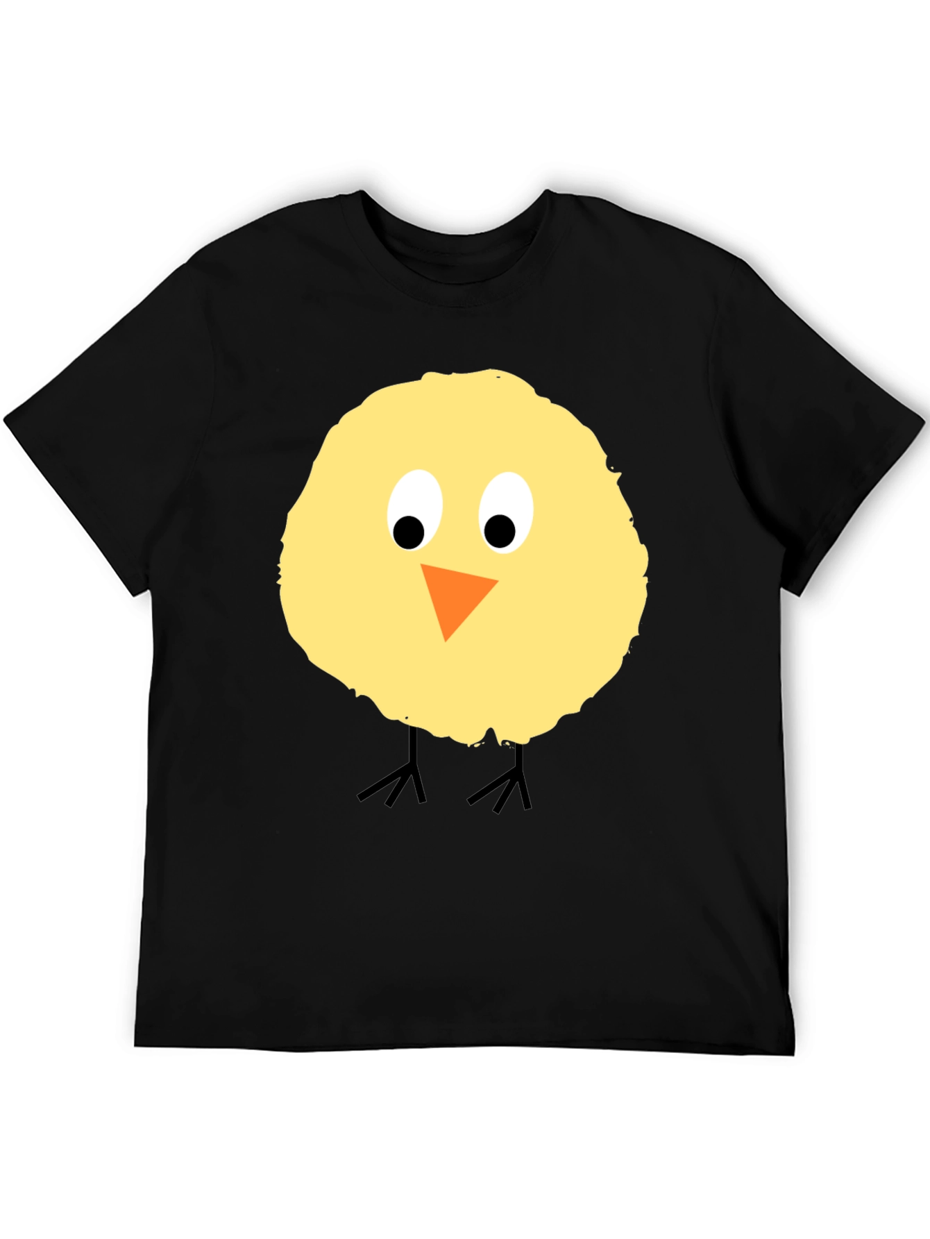 Black Cute Chick Graphic T-Shirt - Black Cotton Tee view 5