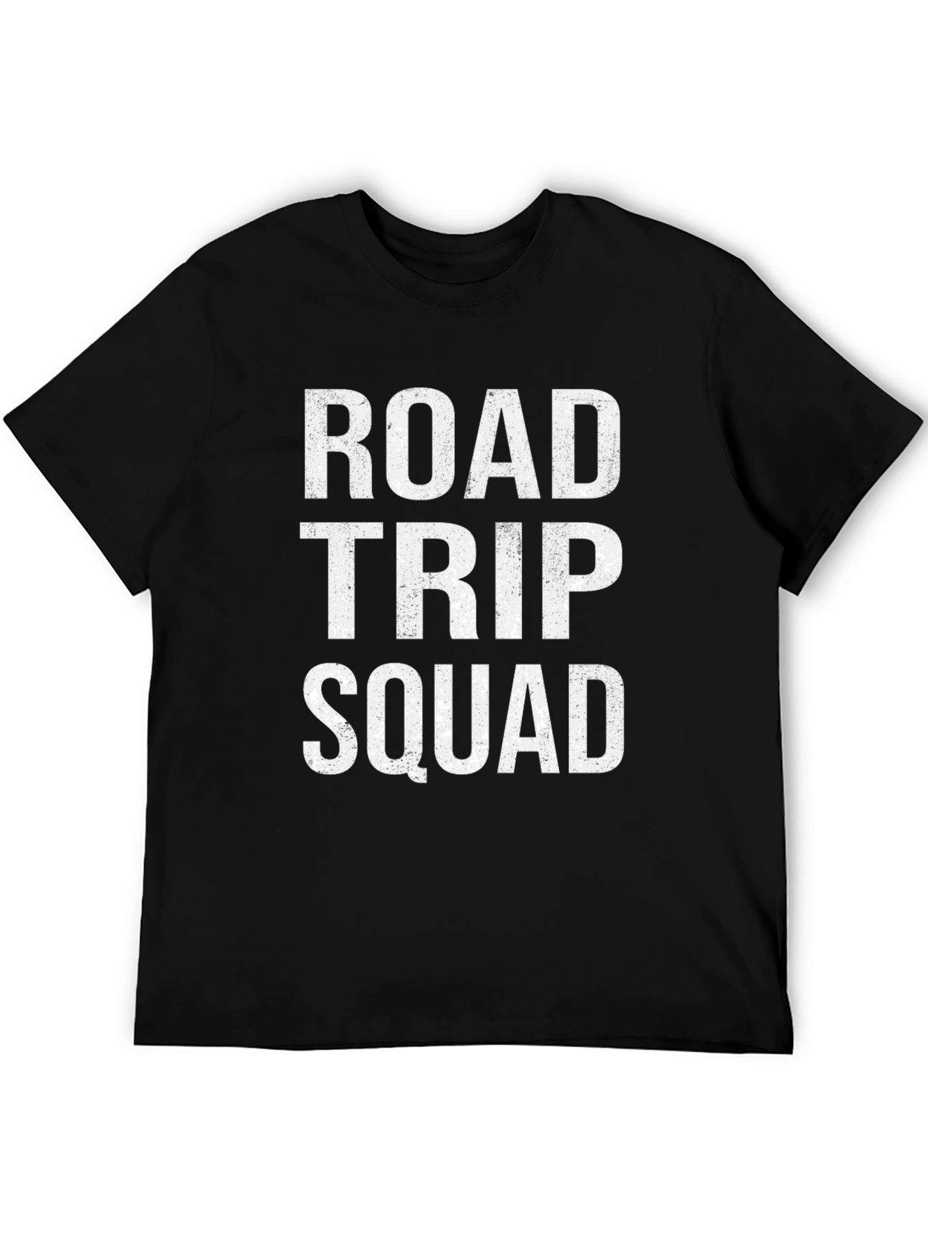 Black Road Trip Squad Crew Neck T-Shirt view 5