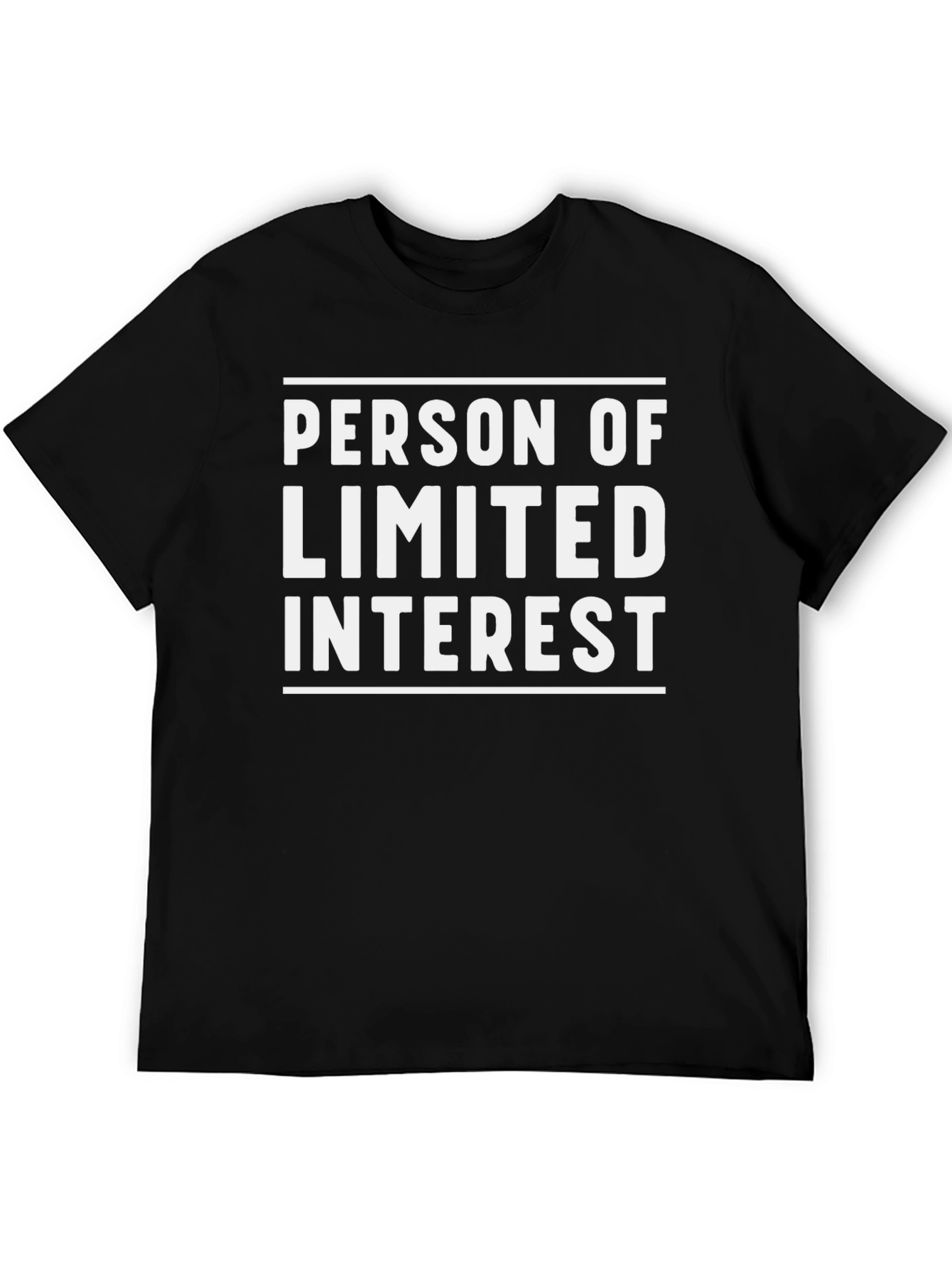 Black Person of Limited Interest Graphic T-Shirt view 5