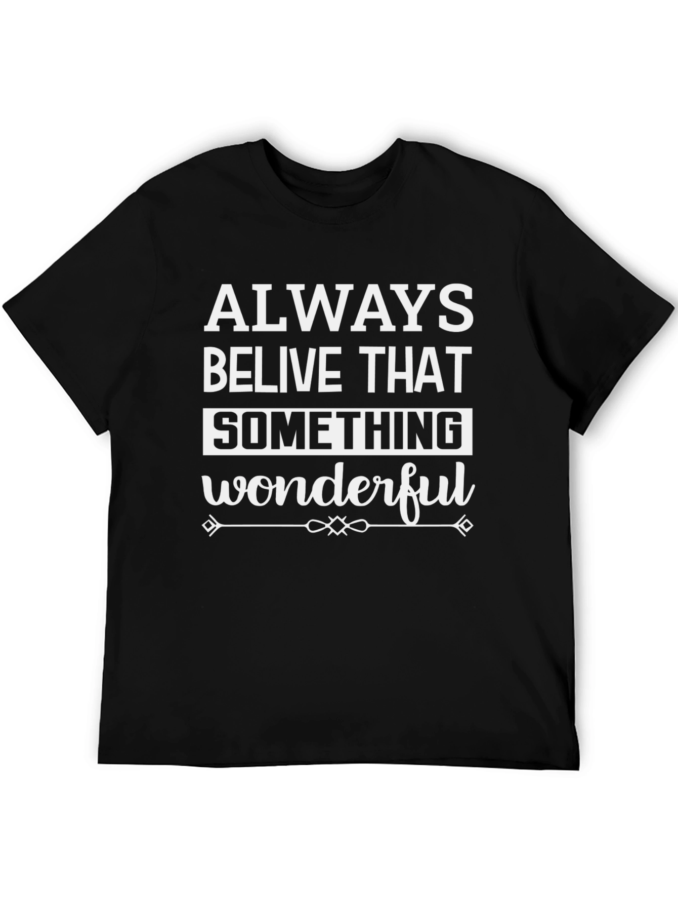 Black Believe Wonderful Black T-Shirt view 5