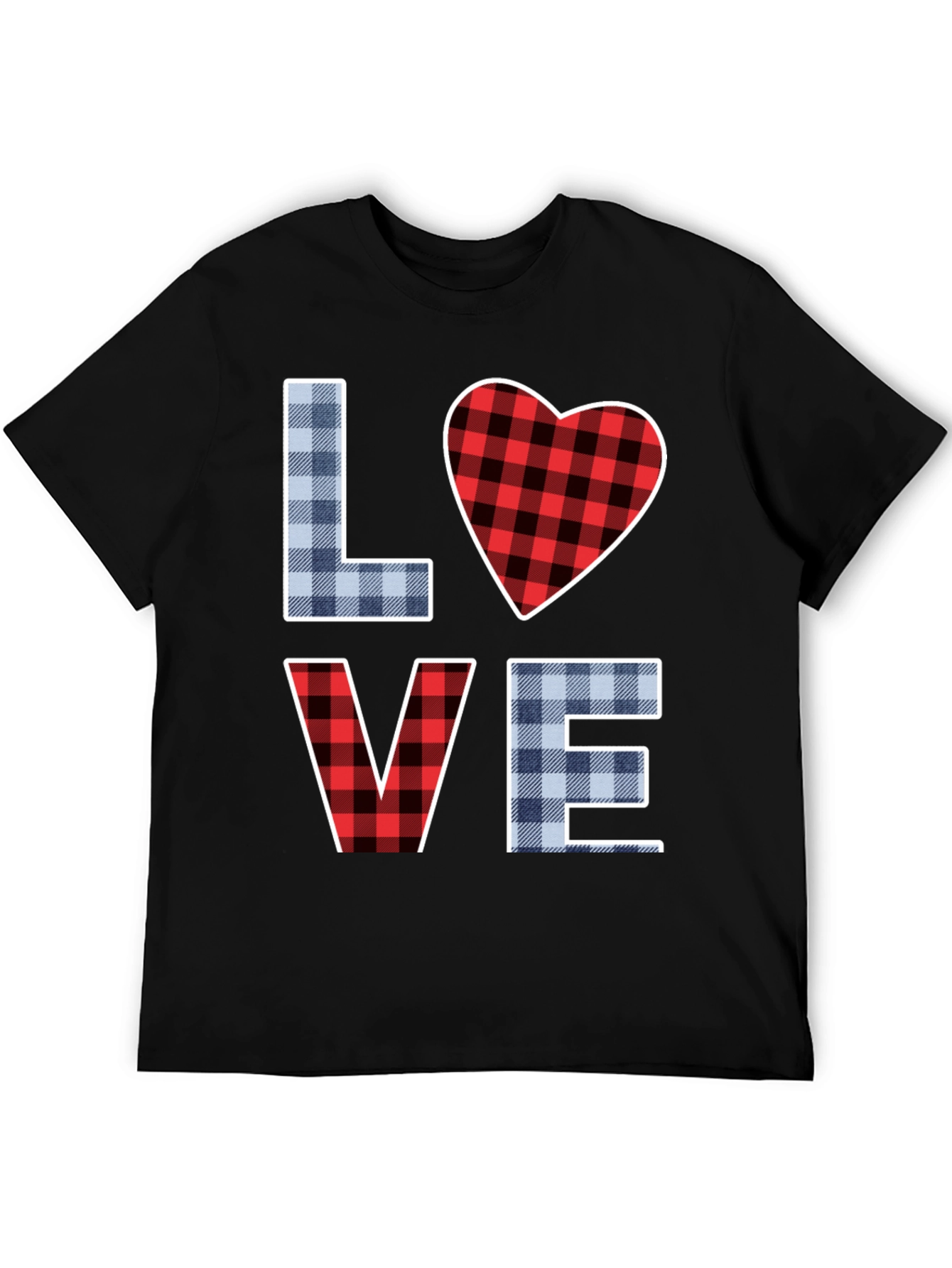 Plaid LOVE Graphic T-Shirt - 5