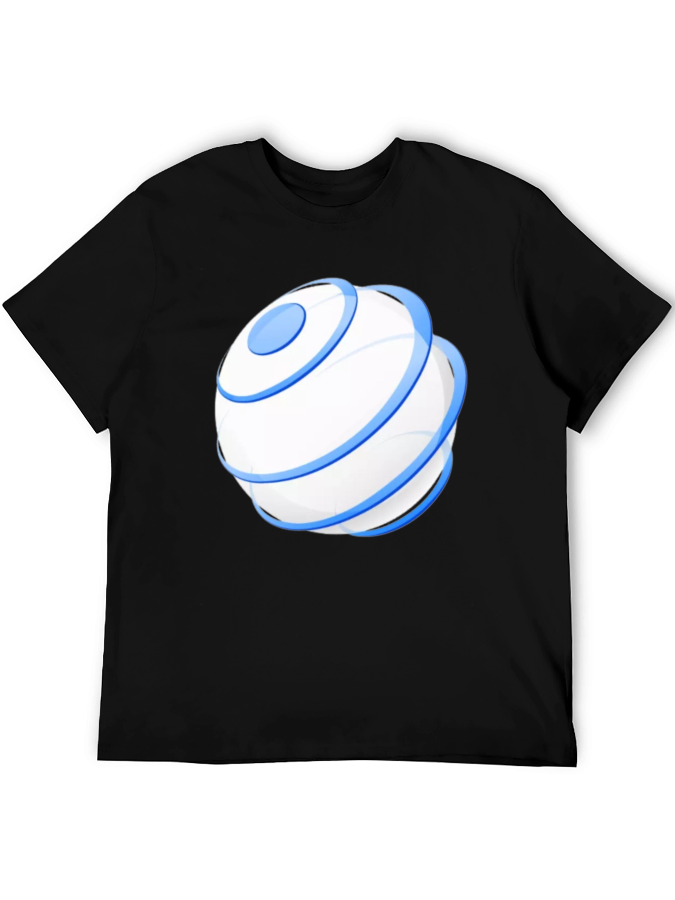 Black Sphere Graphic Tee - Modern Design, Soft Cotton view 5