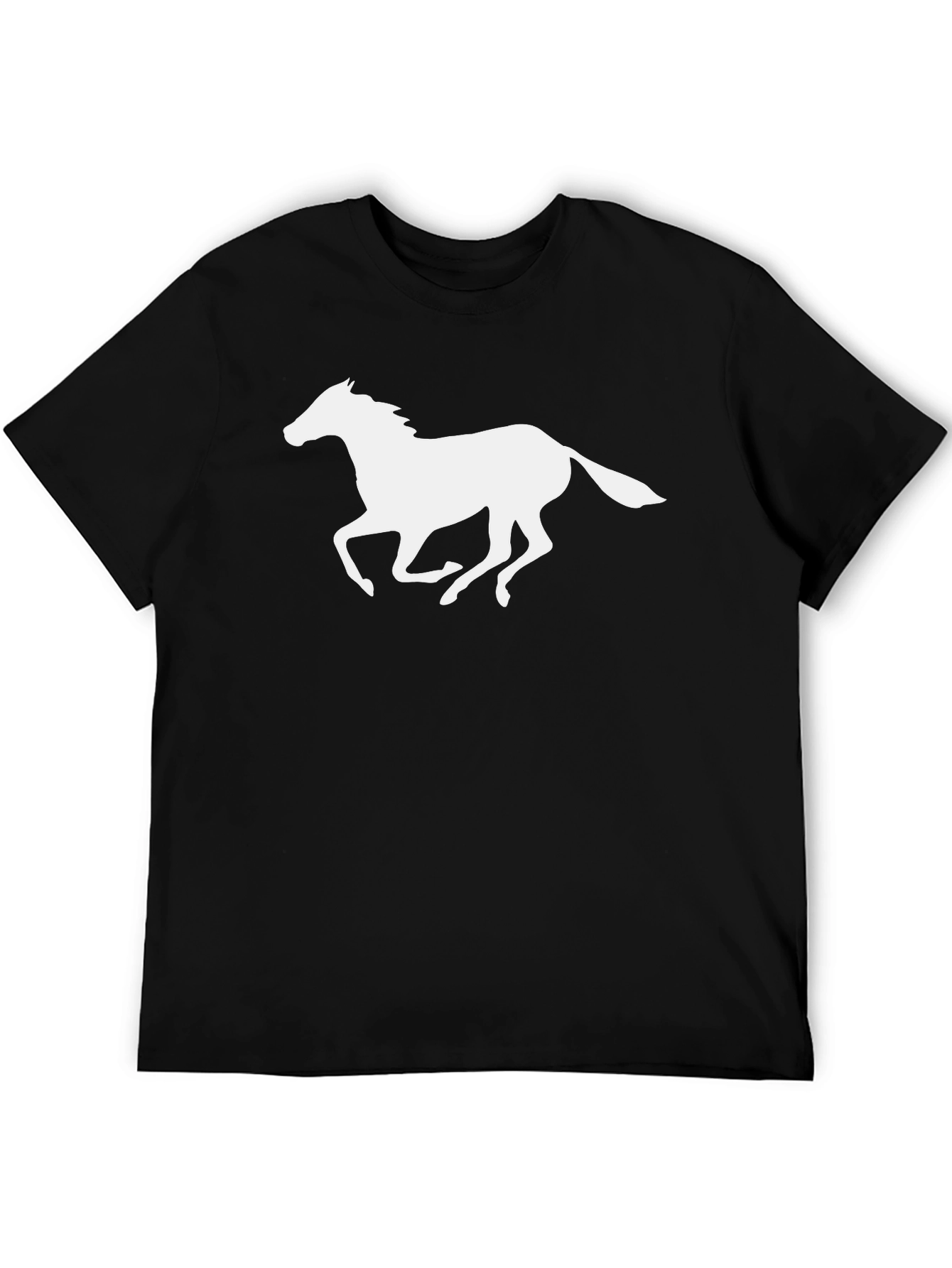 Black Black Horse Silhouette T-Shirt view 5
