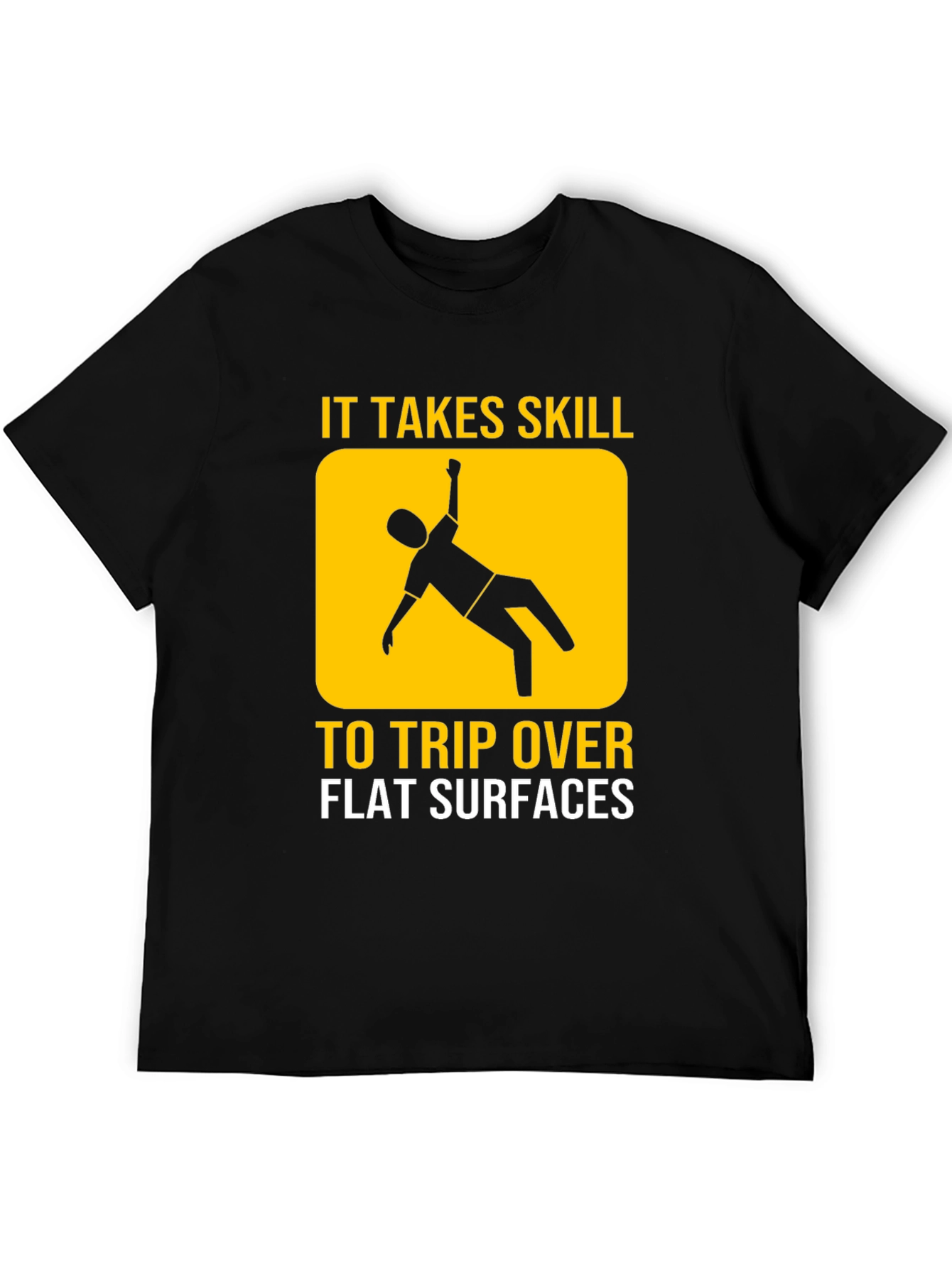 Black Funny "It Takes Skill" Graphic T-Shirt view 5