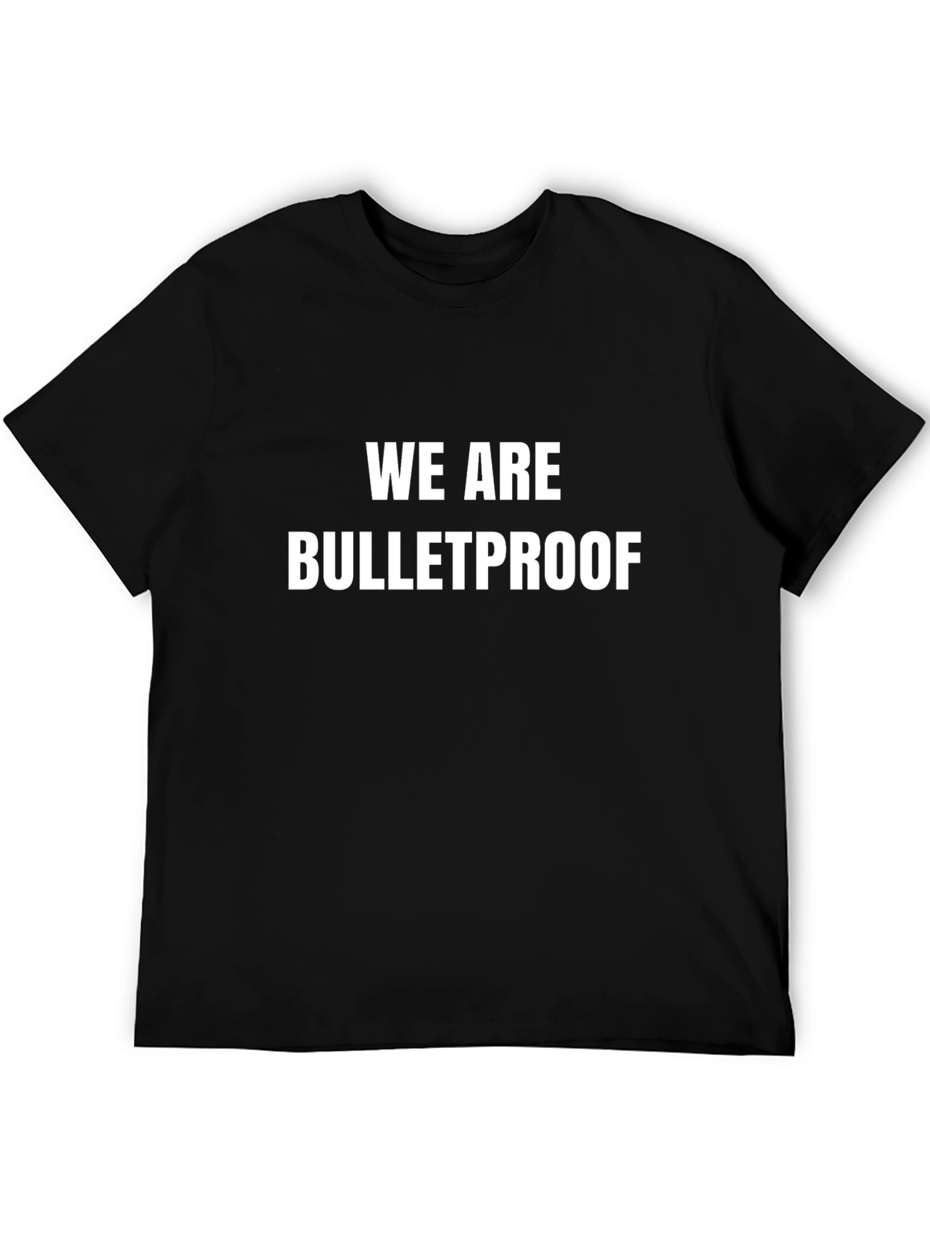 Black We Are Bulletproof Graphic Tee view 5