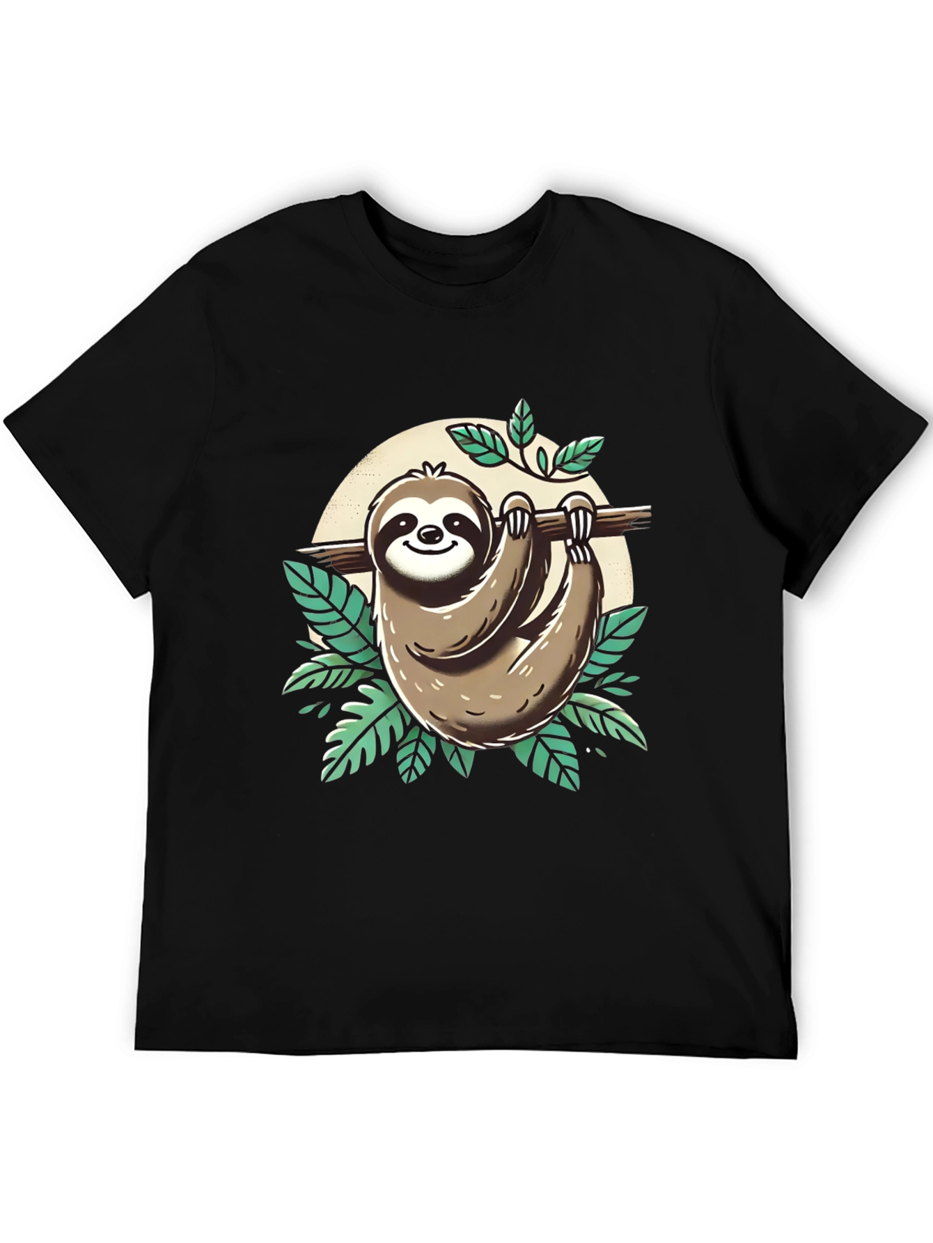 Sloth Graphic Tee - Relaxed & Fun - 5