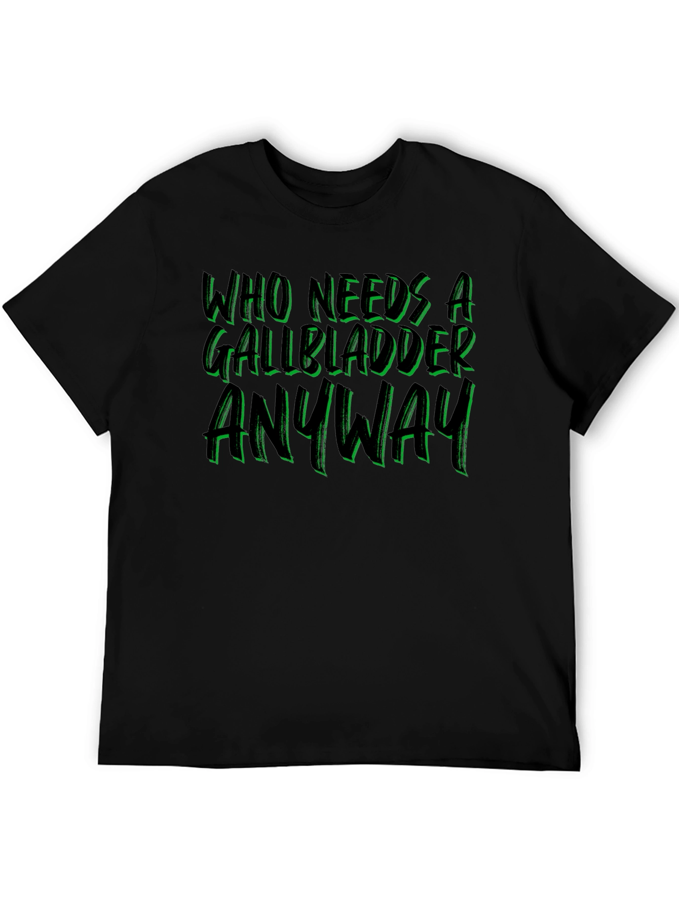 Black Gallbladder Removal T-Shirt - Funny Get Well Soon Gift view 5