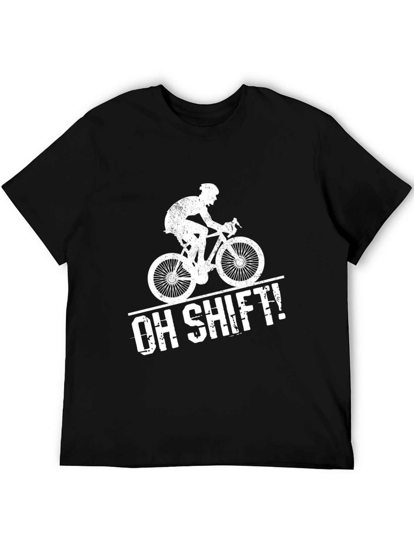 Black Oh Shift! Cyclist Graphic Tee view 5
