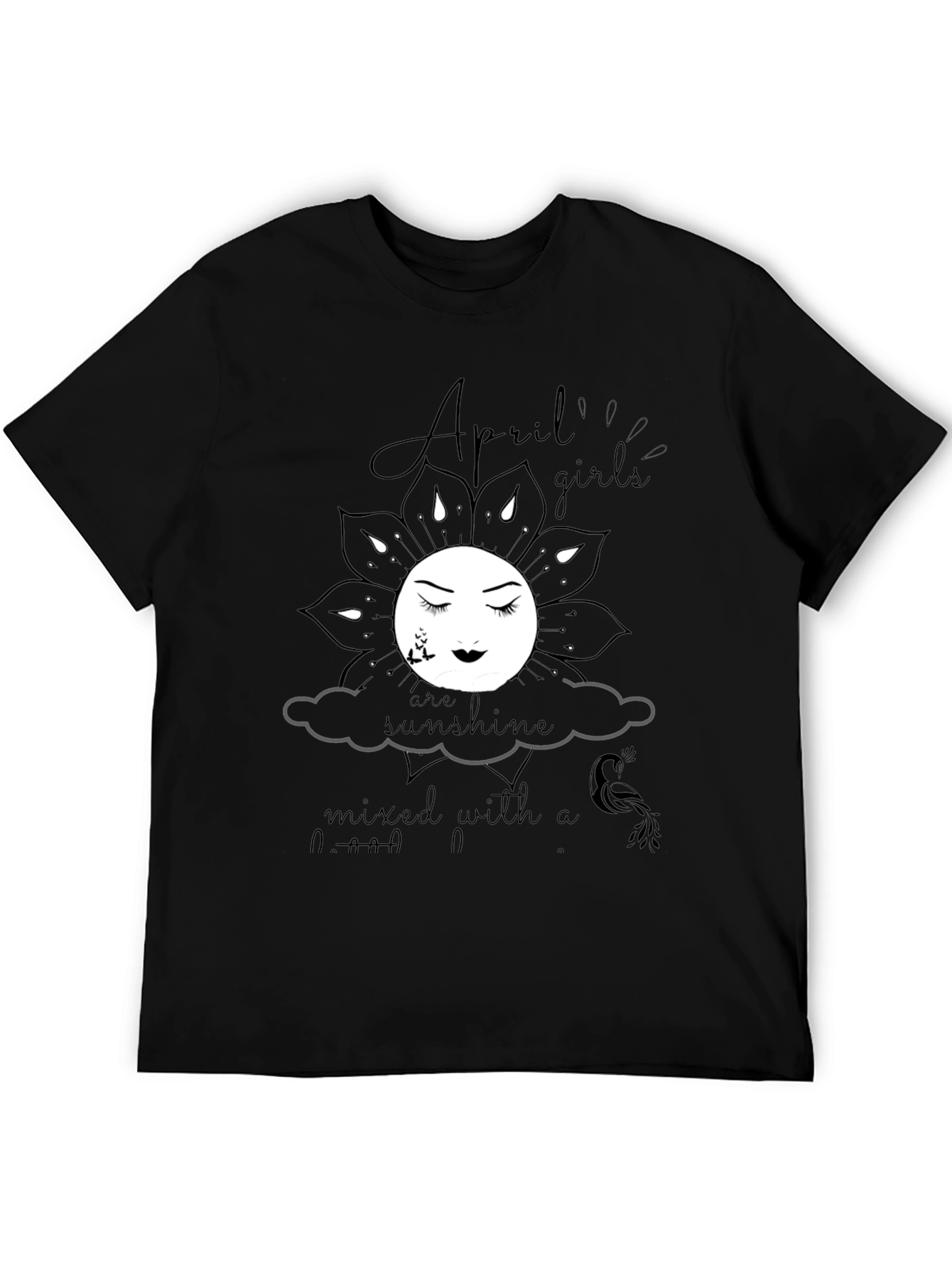 Black April Girls Sunshine Graphic Tee view 5