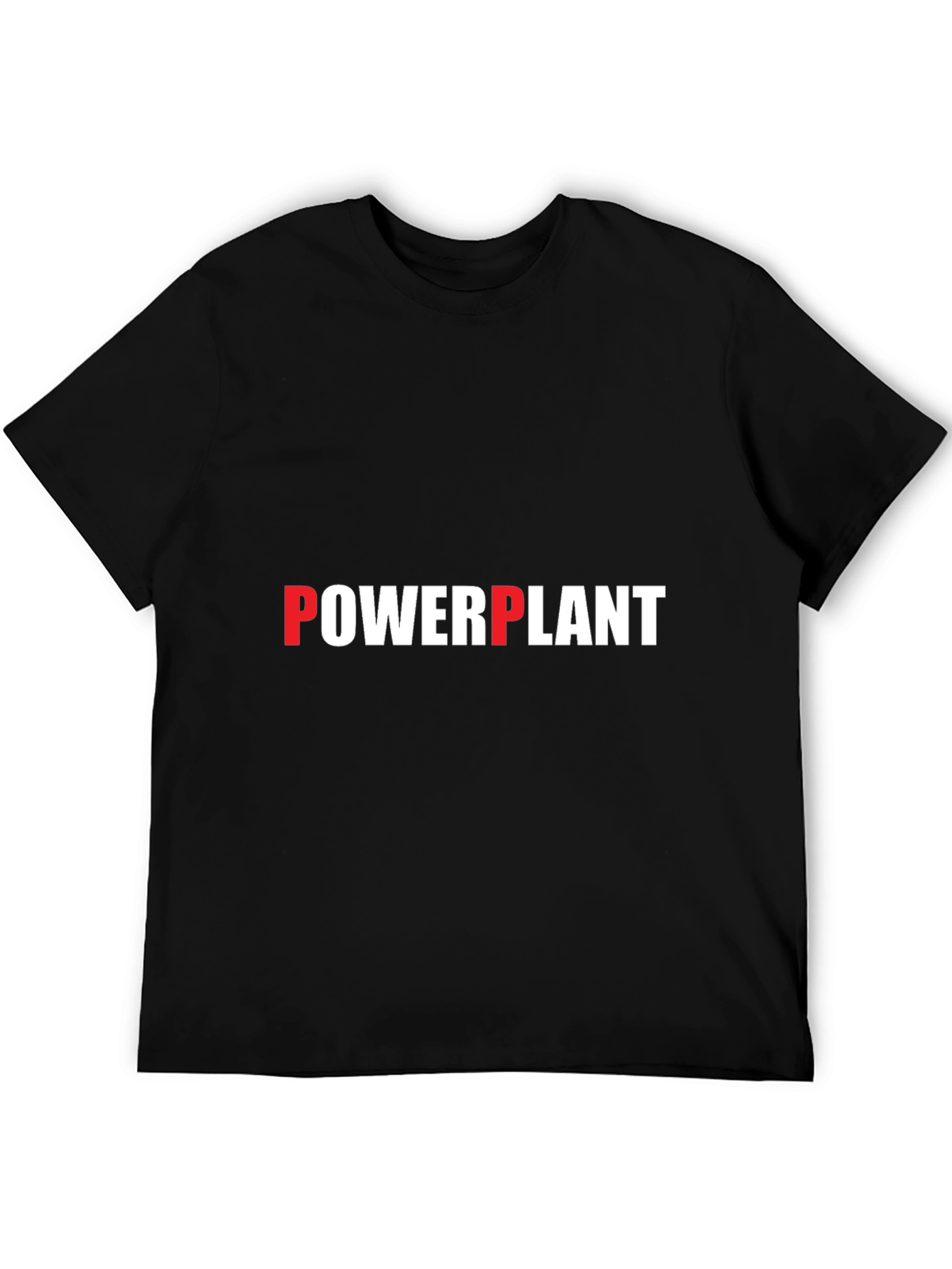 Black Powerplant Graphic Tee - Bold Statement T-Shirt view 5