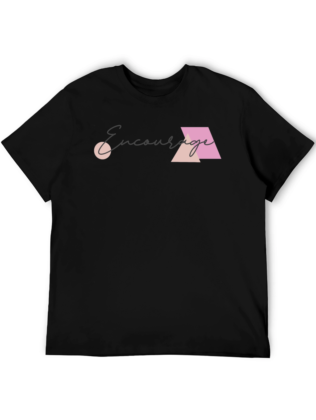 Black Encourage T-Shirt view 5