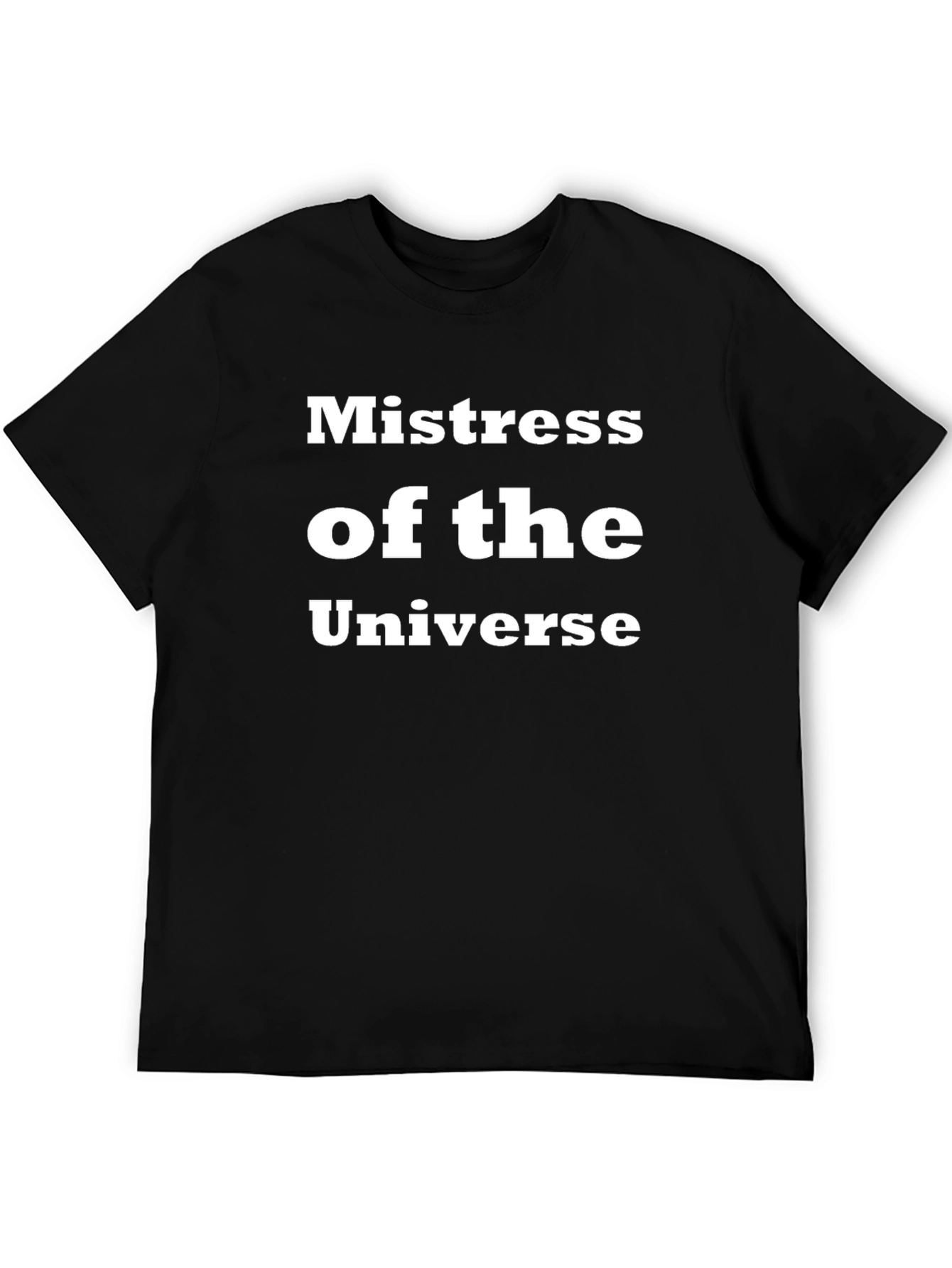 Black Mistress of the Universe Black T-Shirt view 5